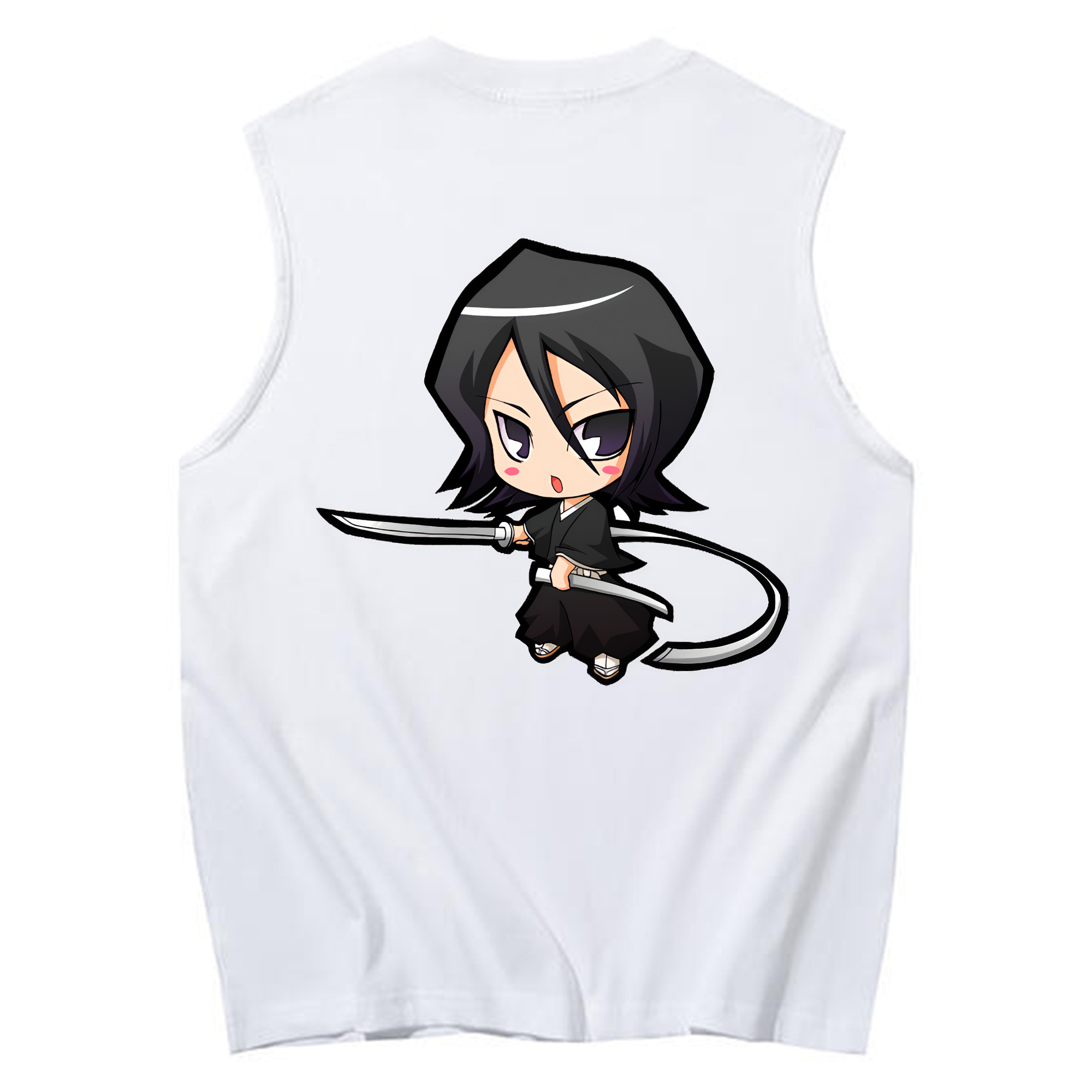 （画像用） ブリーチ 朽木ルキア BLEACH Kuchiki Rukia コットン100％タンクトップ（背面プリント）
