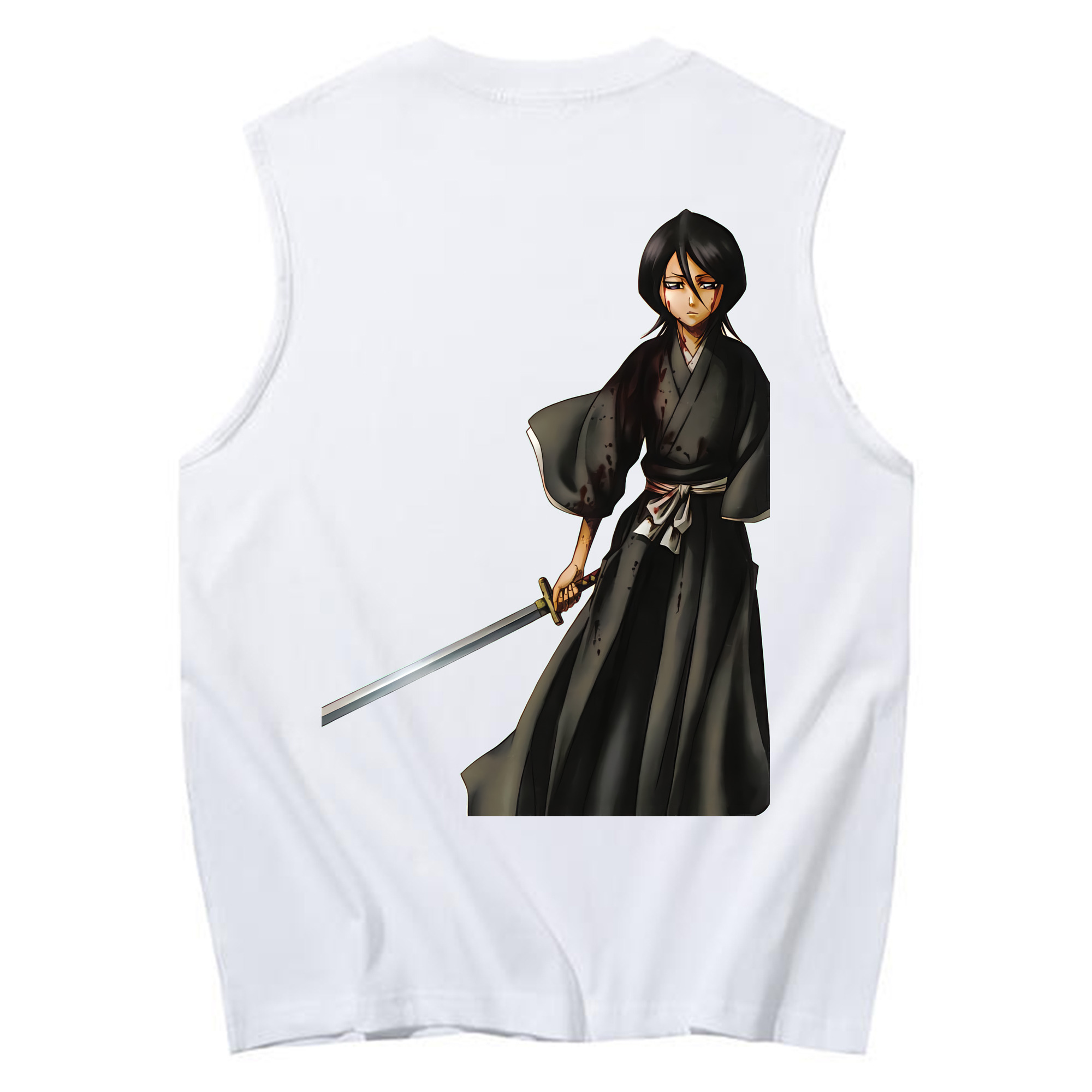 （画像用） ブリーチ 朽木ルキア BLEACH Kuchiki Rukia コットン100％タンクトップ（背面プリント）