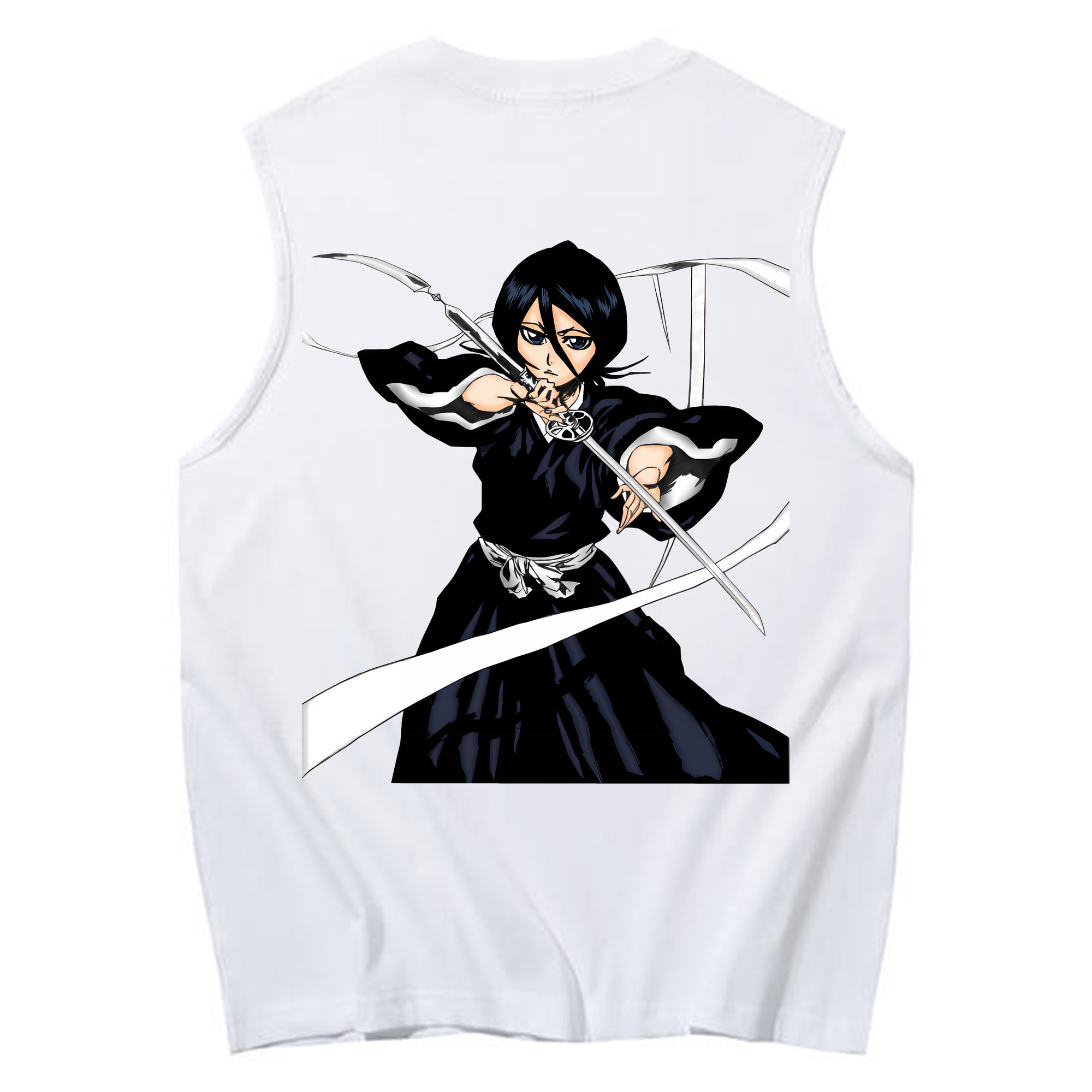 （画像用） ブリーチ 朽木ルキア BLEACH Kuchiki Rukia コットン100％タンクトップ（背面プリント）