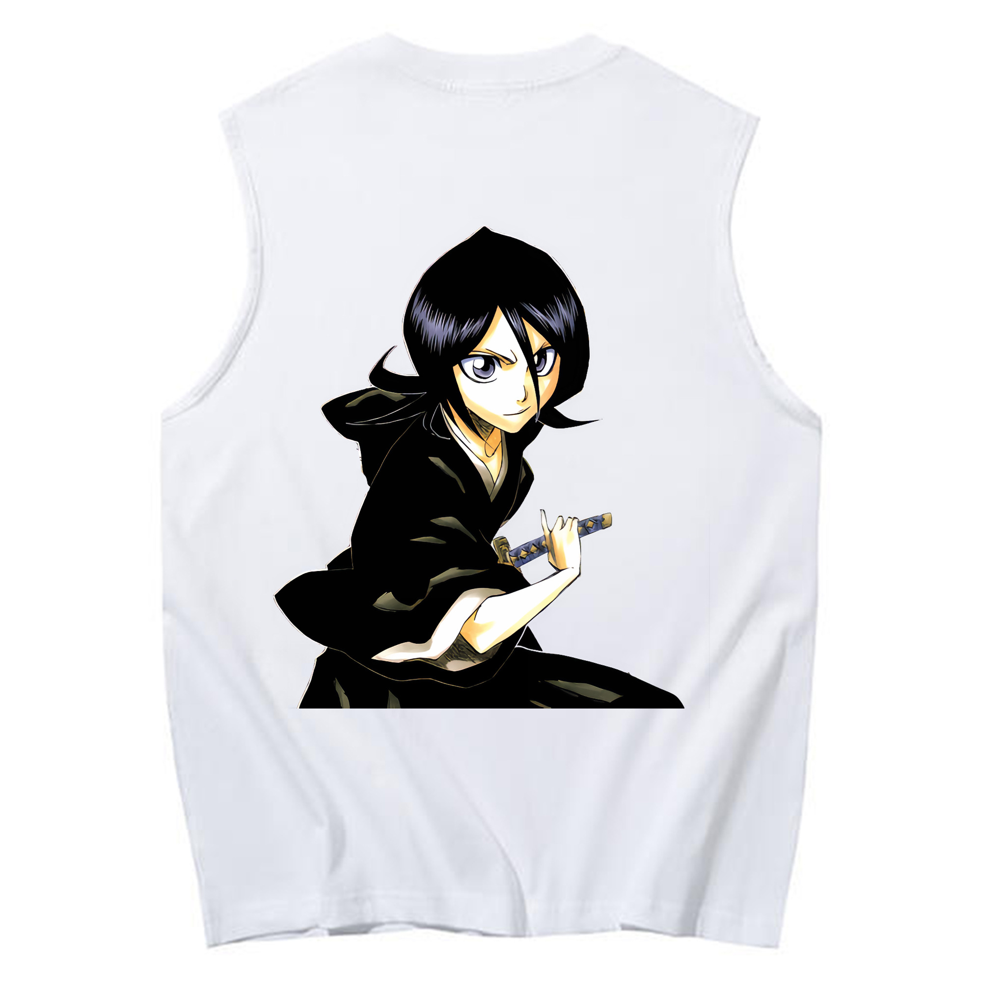 （画像用） ブリーチ 朽木ルキア BLEACH Kuchiki Rukia コットン100％タンクトップ（背面プリント）