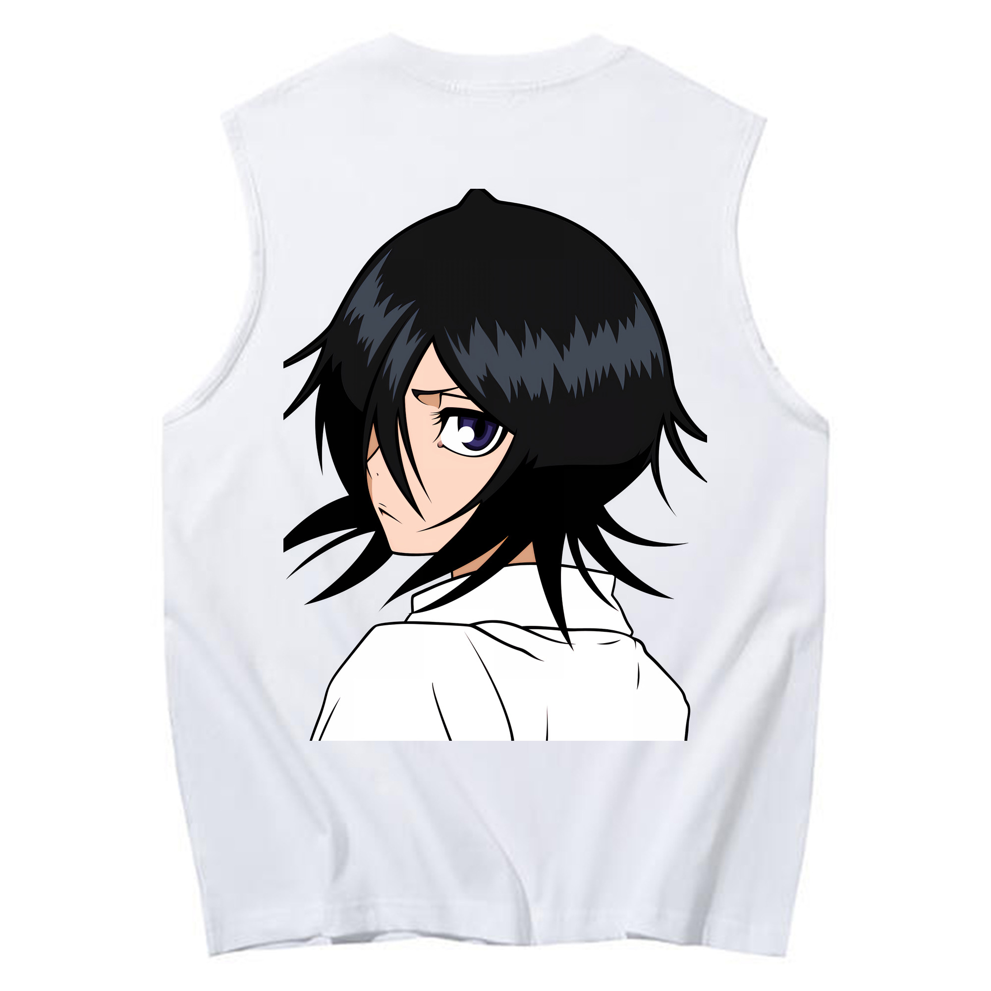 （画像用） ブリーチ 朽木ルキア BLEACH Kuchiki Rukia コットン100％タンクトップ（背面プリント）