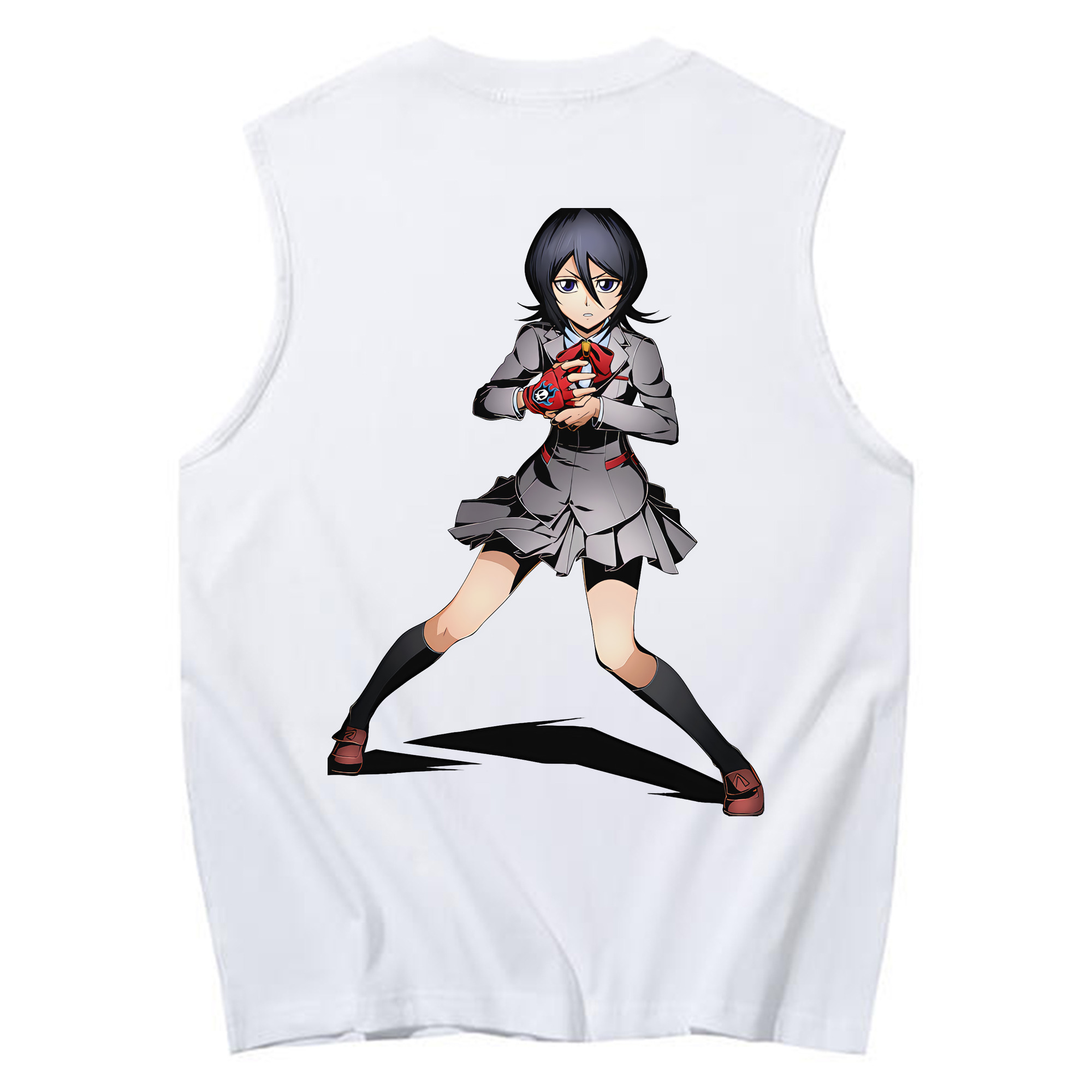 （画像用） ブリーチ 朽木ルキア BLEACH Kuchiki Rukia コットン100％タンクトップ（背面プリント）