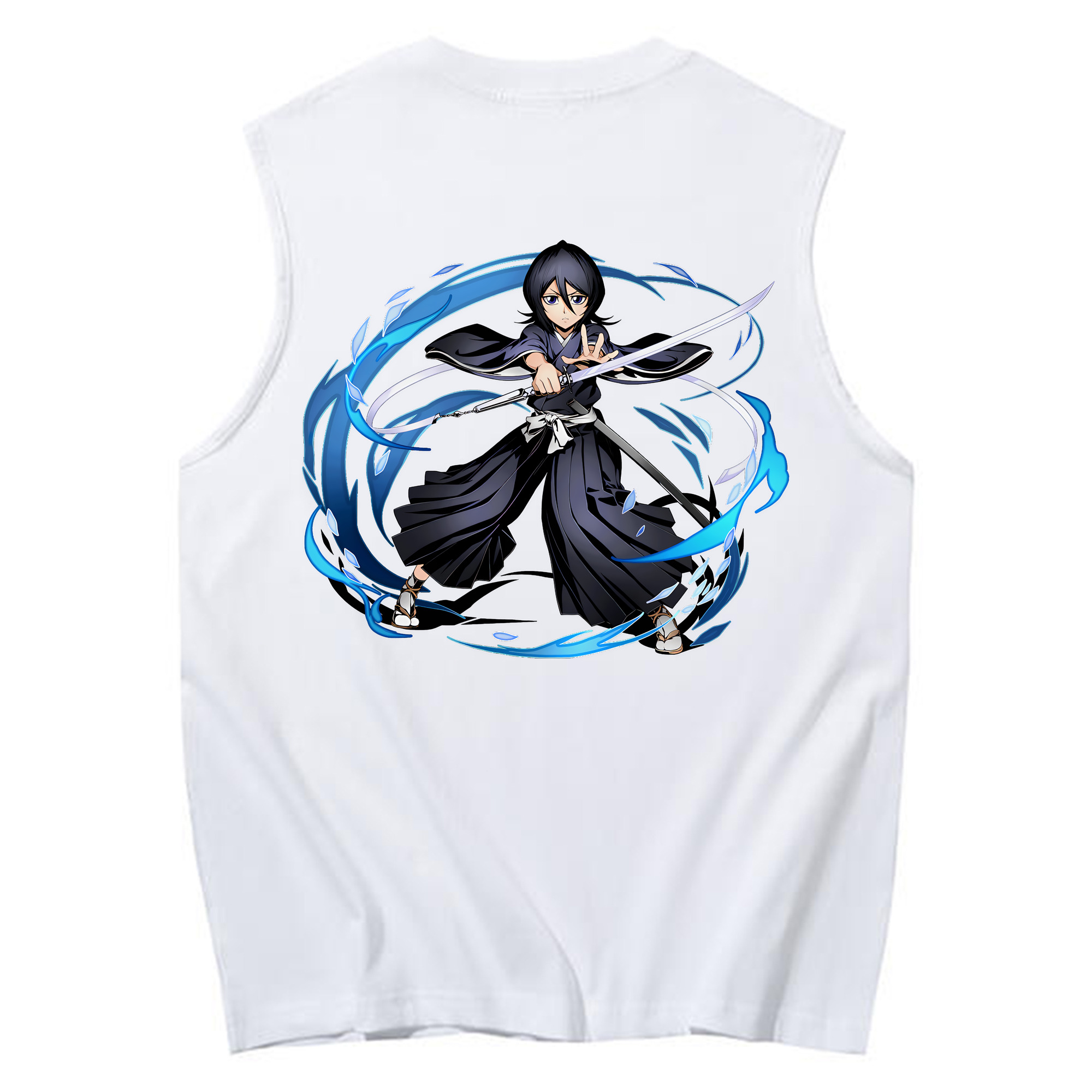 （画像用） ブリーチ 朽木ルキア BLEACH Kuchiki Rukia コットン100％タンクトップ（背面プリント）