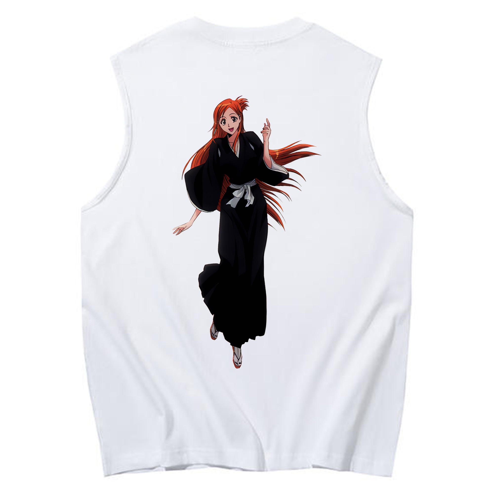 （画像用） ブリーチ 井上織姫（いのうえおりひめ） BLEACH Inoue Orihime コットン100％タンクトップ（背面プリント）