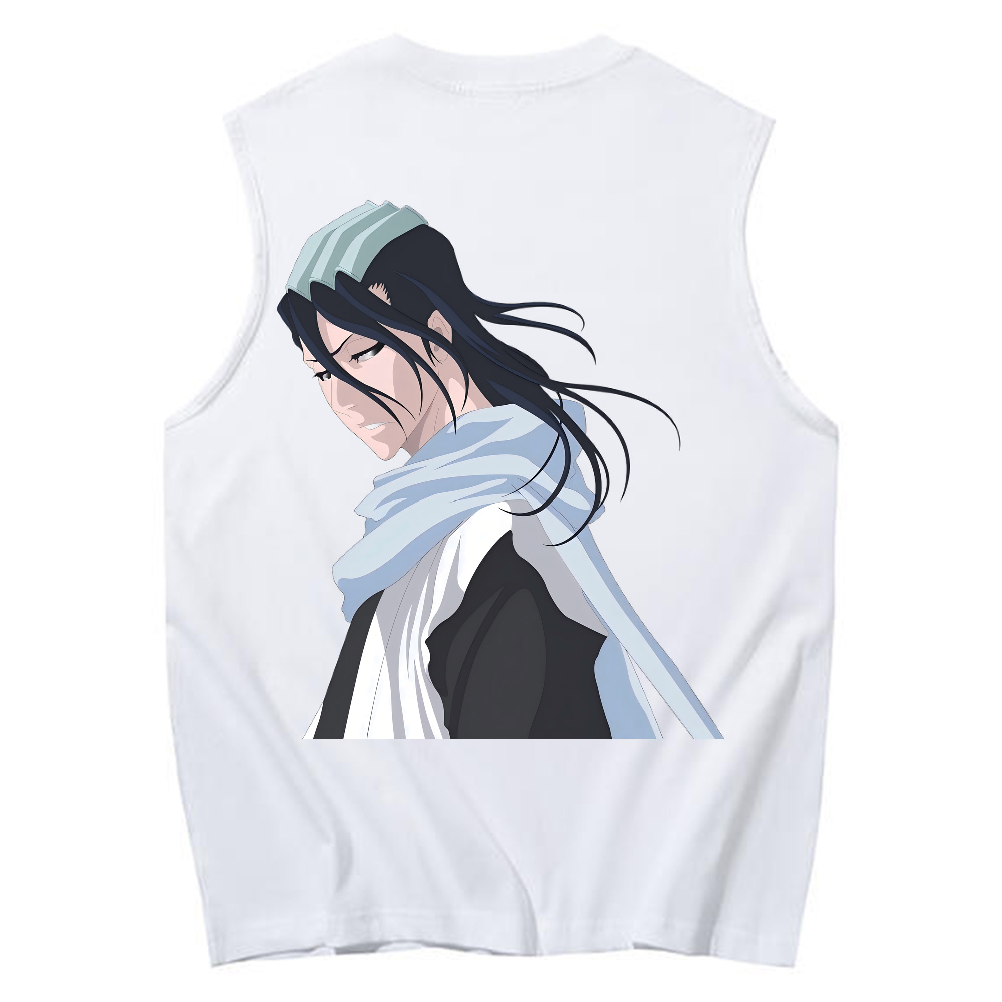 （画像用） ブリーチ くちき びゃくや BLEACH Kuchiki Byakuya コットン100％タンクトップ（背面プリント）