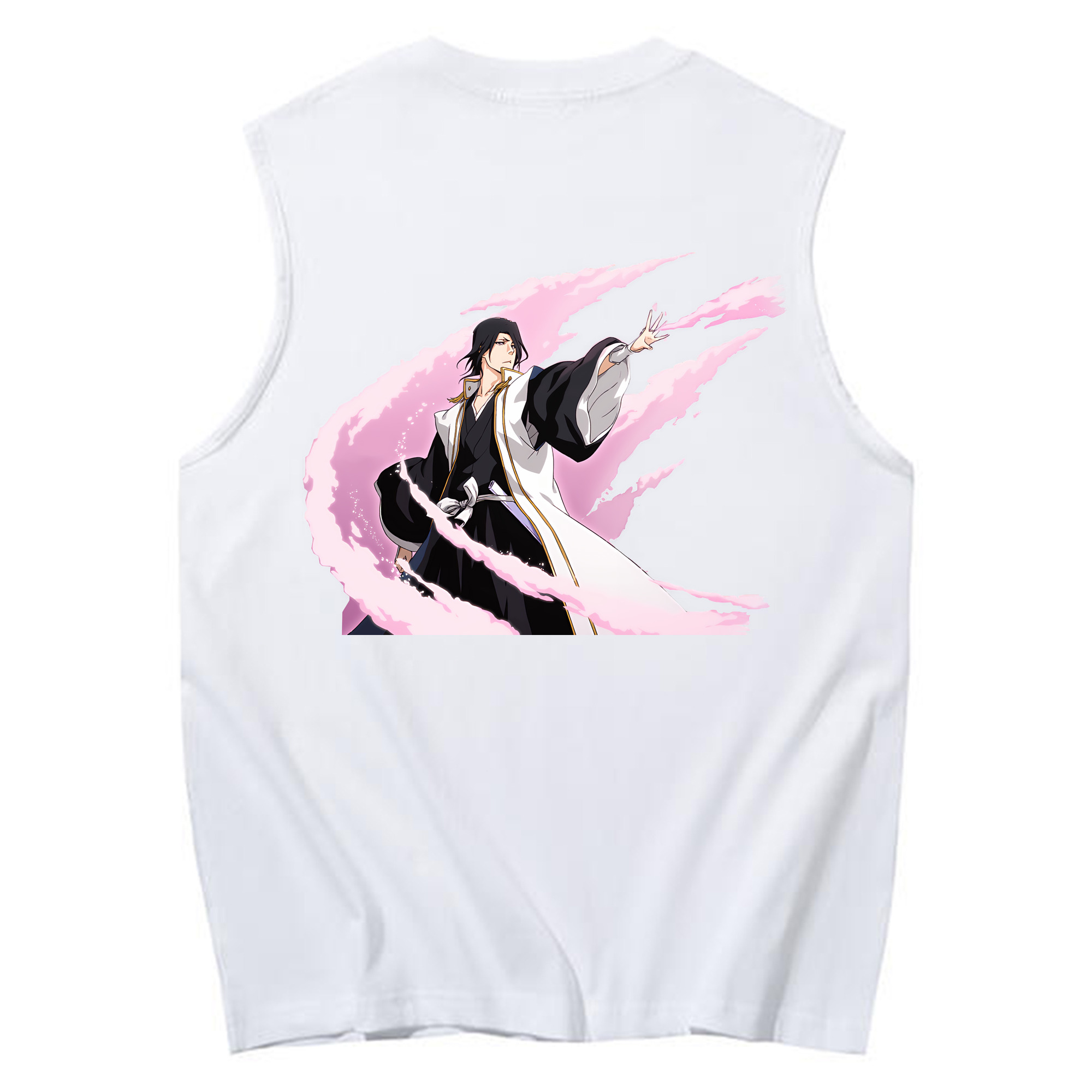 （画像用） ブリーチ くちき びゃくや BLEACH Kuchiki Byakuya コットン100％タンクトップ（背面プリント）