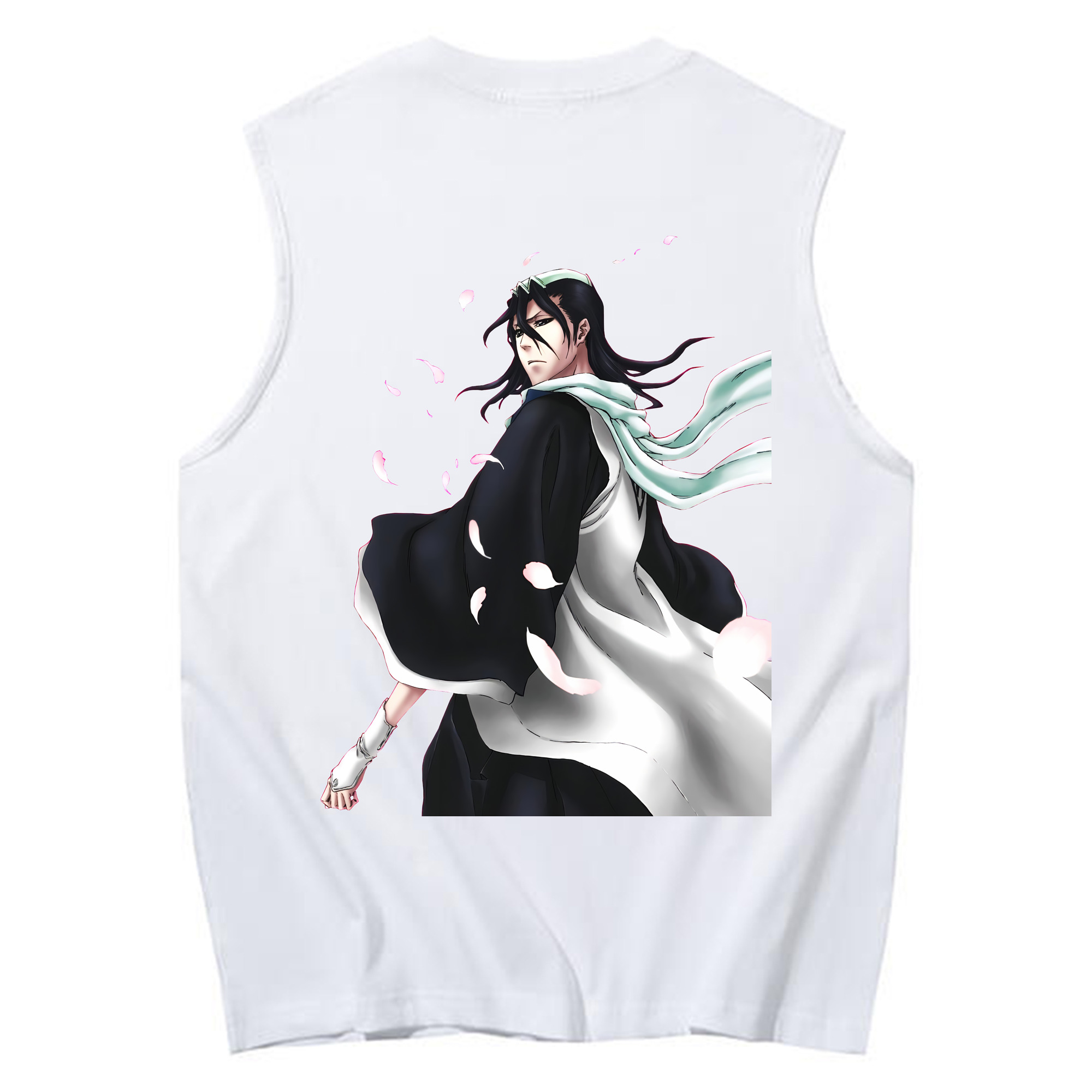 （画像用） ブリーチ くちき びゃくや BLEACH Kuchiki Byakuya コットン100％タンクトップ（背面プリント）