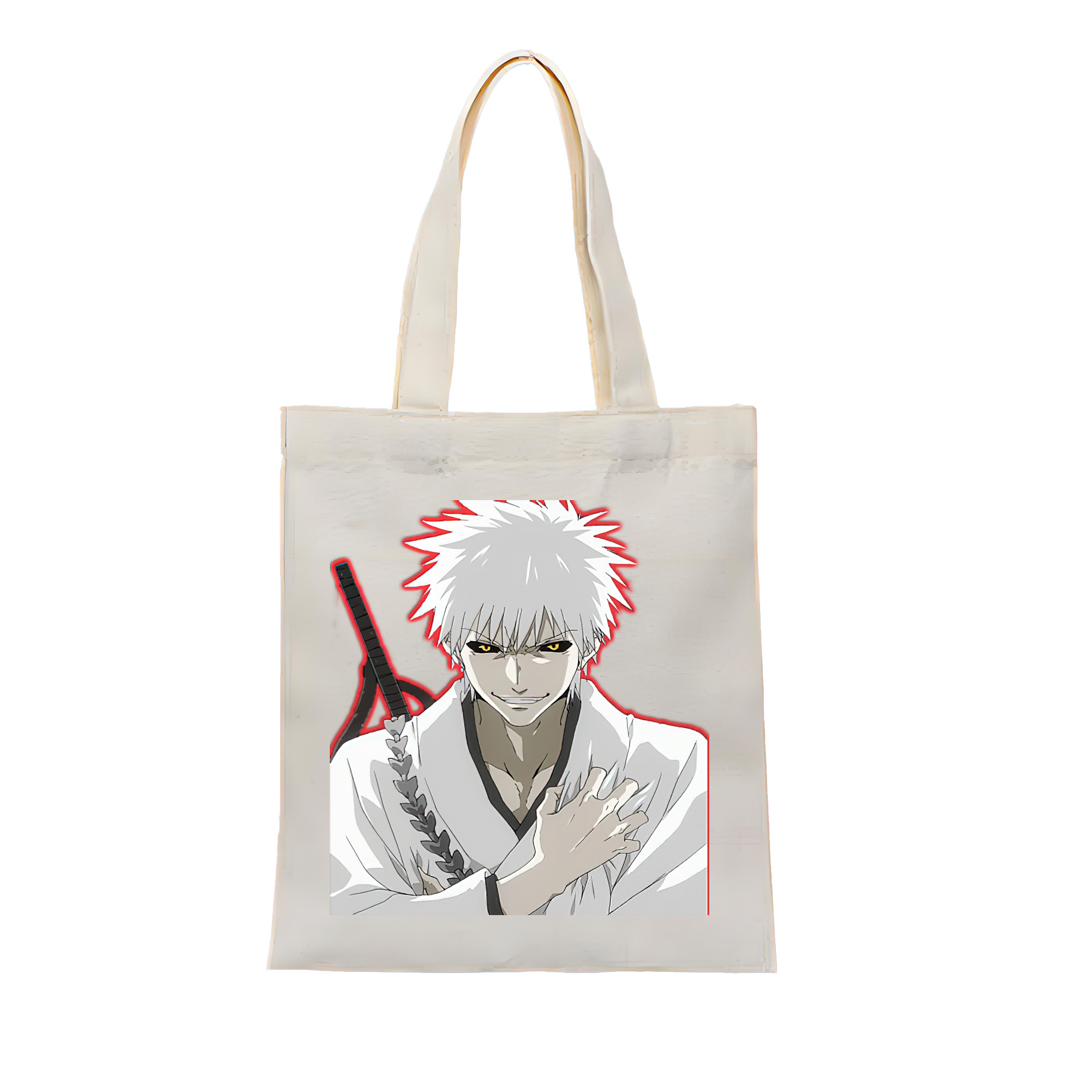 （画像用） ブリーチ 黒崎一護（くろさき いちご）BLEACH Kurosaki Ichigo 縦型キャンバス生地手提げバッグ　トートバッグ