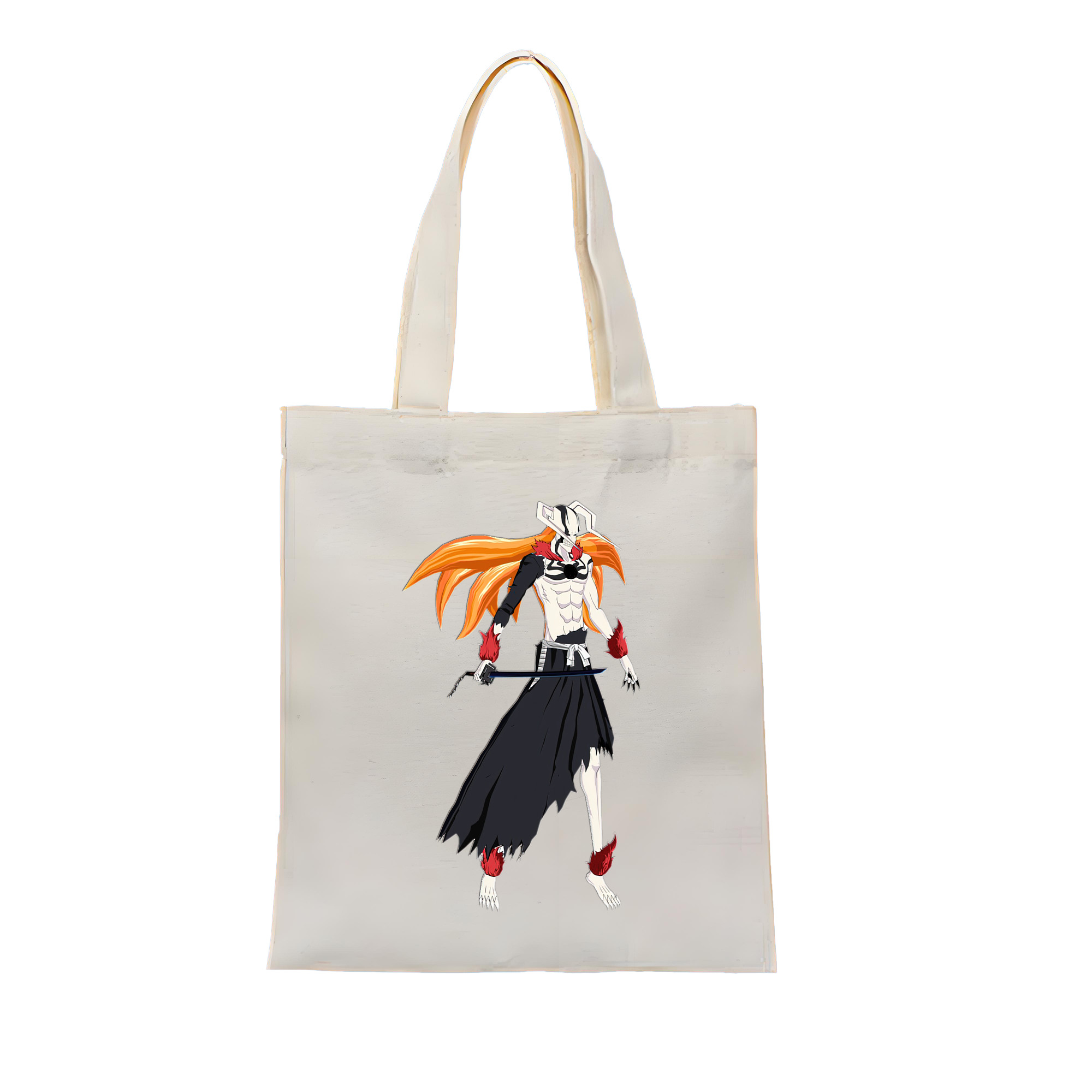 （画像用） ブリーチ 黒崎一護（くろさき いちご）BLEACH Kurosaki Ichigo 縦型キャンバス生地手提げバッグ　トートバッグ