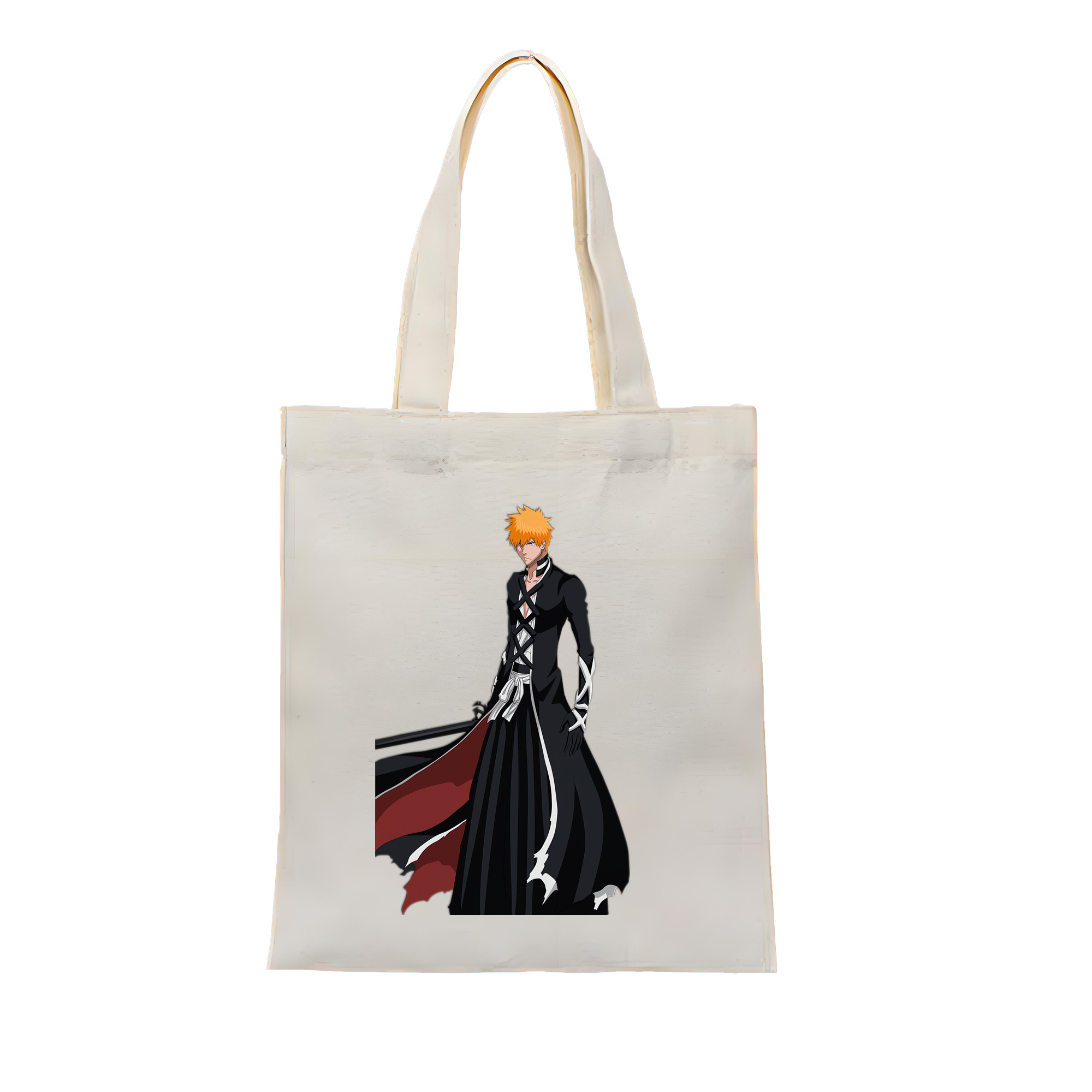 （画像用） ブリーチ 黒崎一護（くろさき いちご）BLEACH Kurosaki Ichigo 縦型キャンバス生地手提げバッグ　トートバッグ