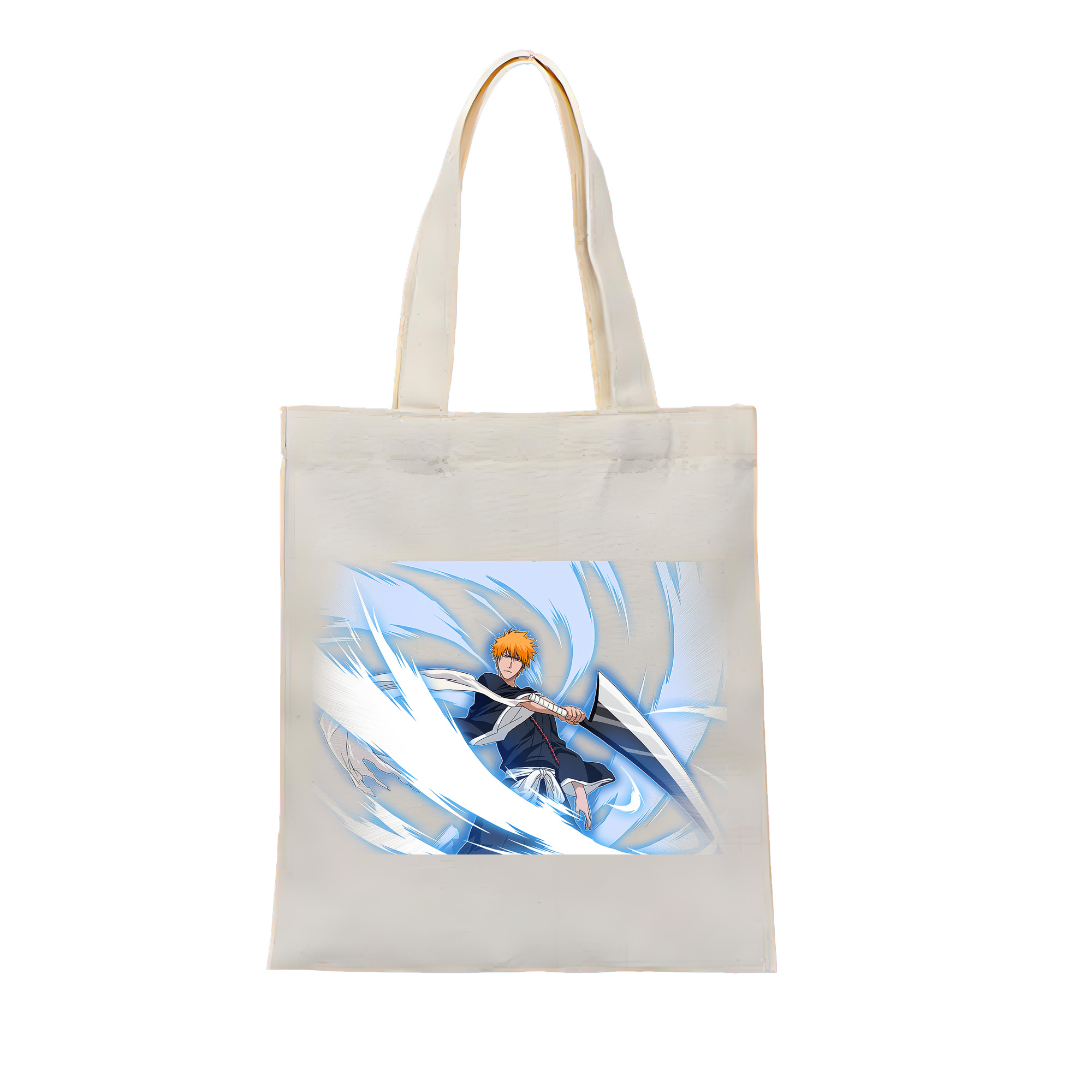 （画像用） ブリーチ 黒崎一護（くろさき いちご）BLEACH Kurosaki Ichigo 縦型キャンバス生地手提げバッグ　トートバッグ