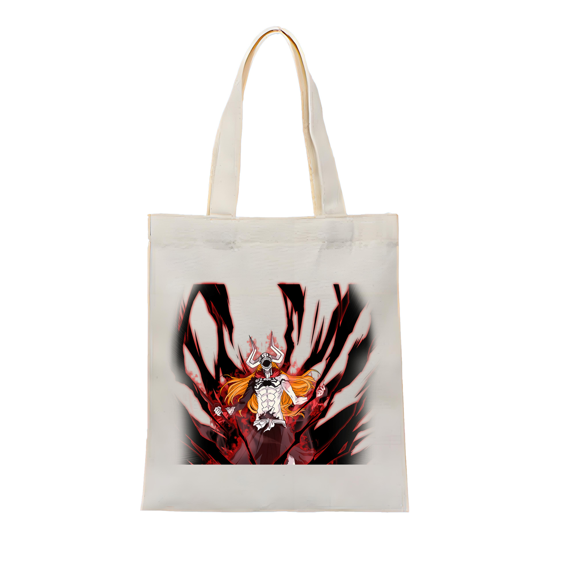 （画像用） ブリーチ 黒崎一護（くろさき いちご）BLEACH Kurosaki Ichigo 縦型キャンバス生地手提げバッグ　トートバッグ