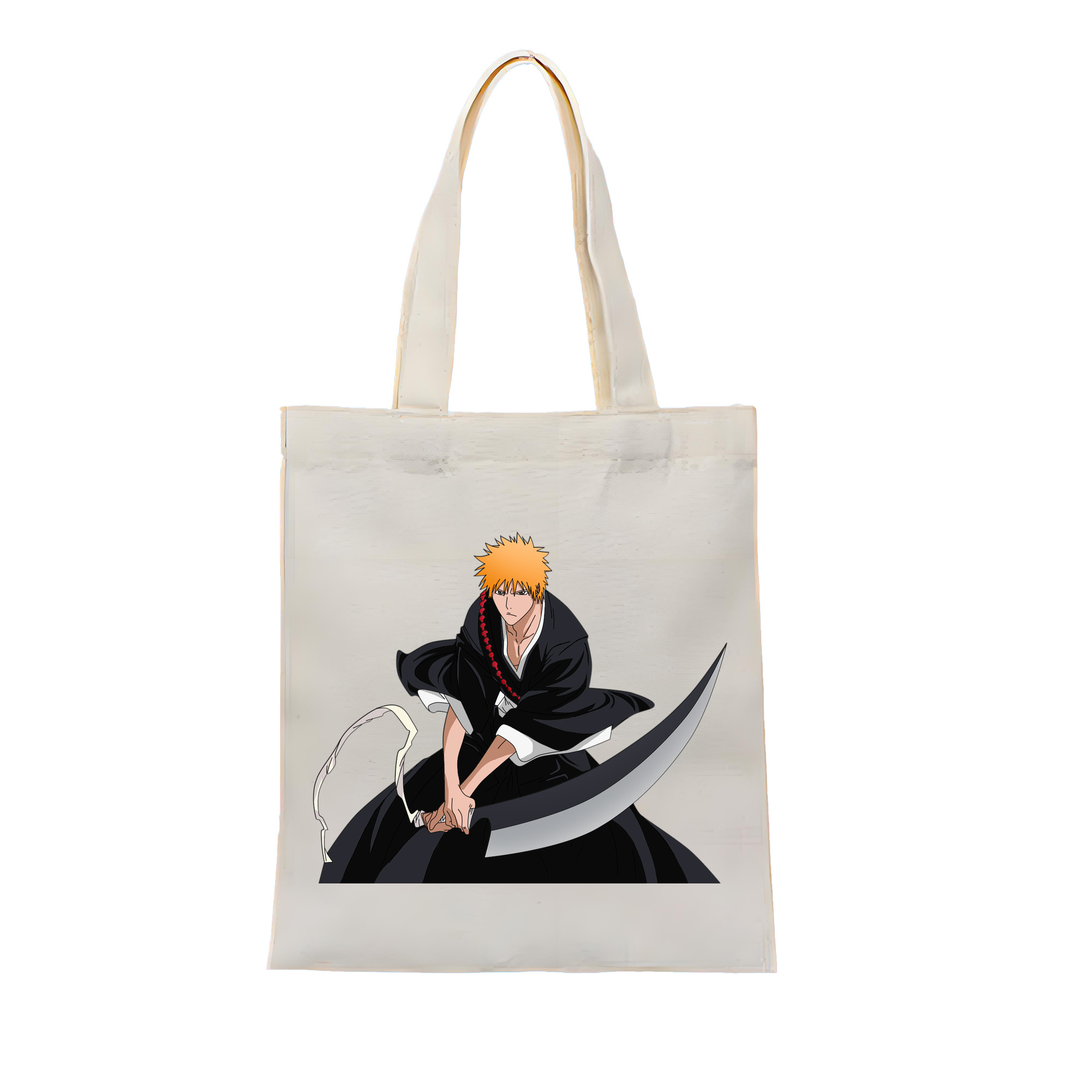 （画像用） ブリーチ 黒崎一護（くろさき いちご）BLEACH Kurosaki Ichigo 縦型キャンバス生地手提げバッグ　トートバッグ