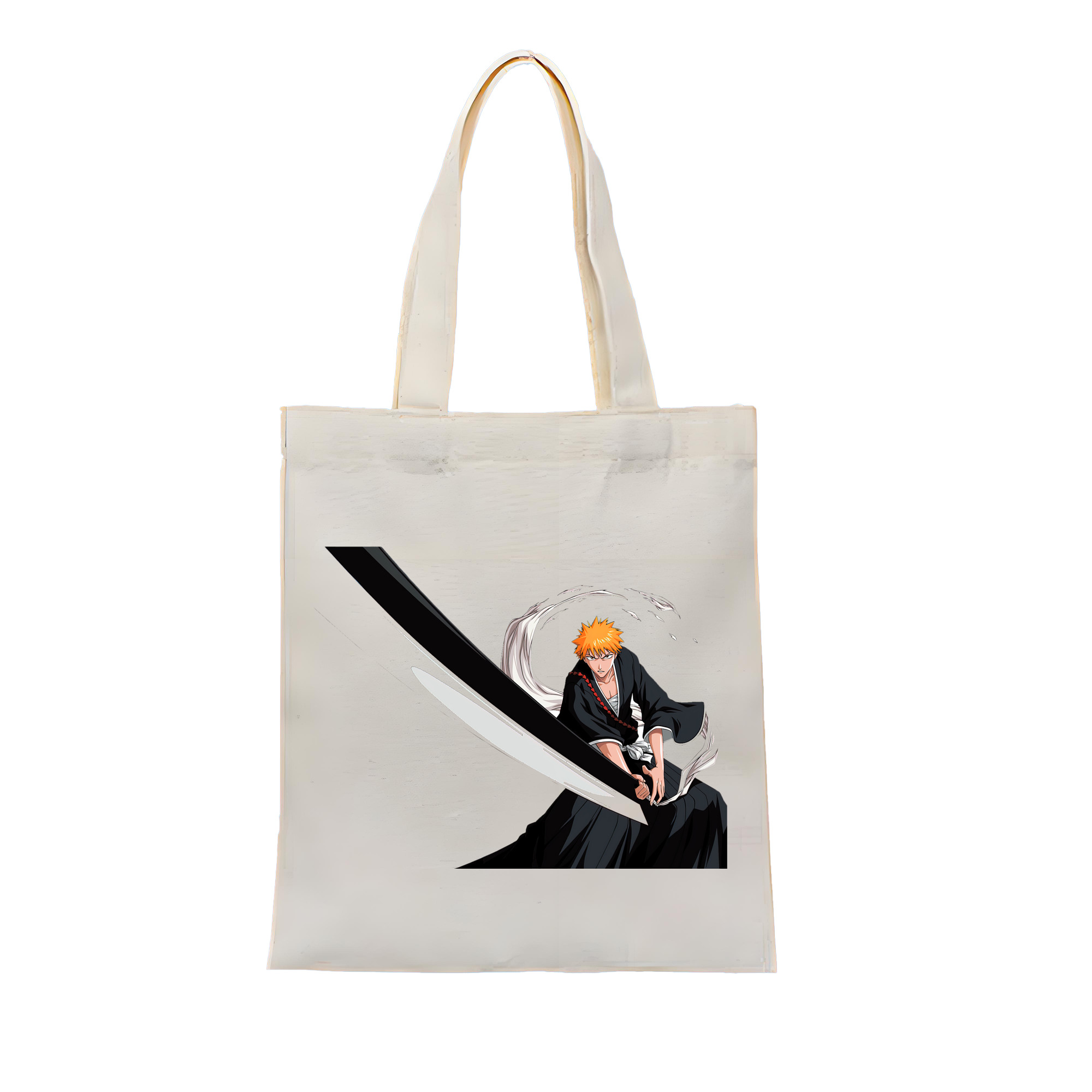 （画像用） ブリーチ 黒崎一護（くろさき いちご）BLEACH Kurosaki Ichigo 縦型キャンバス生地手提げバッグ　トートバッグ
