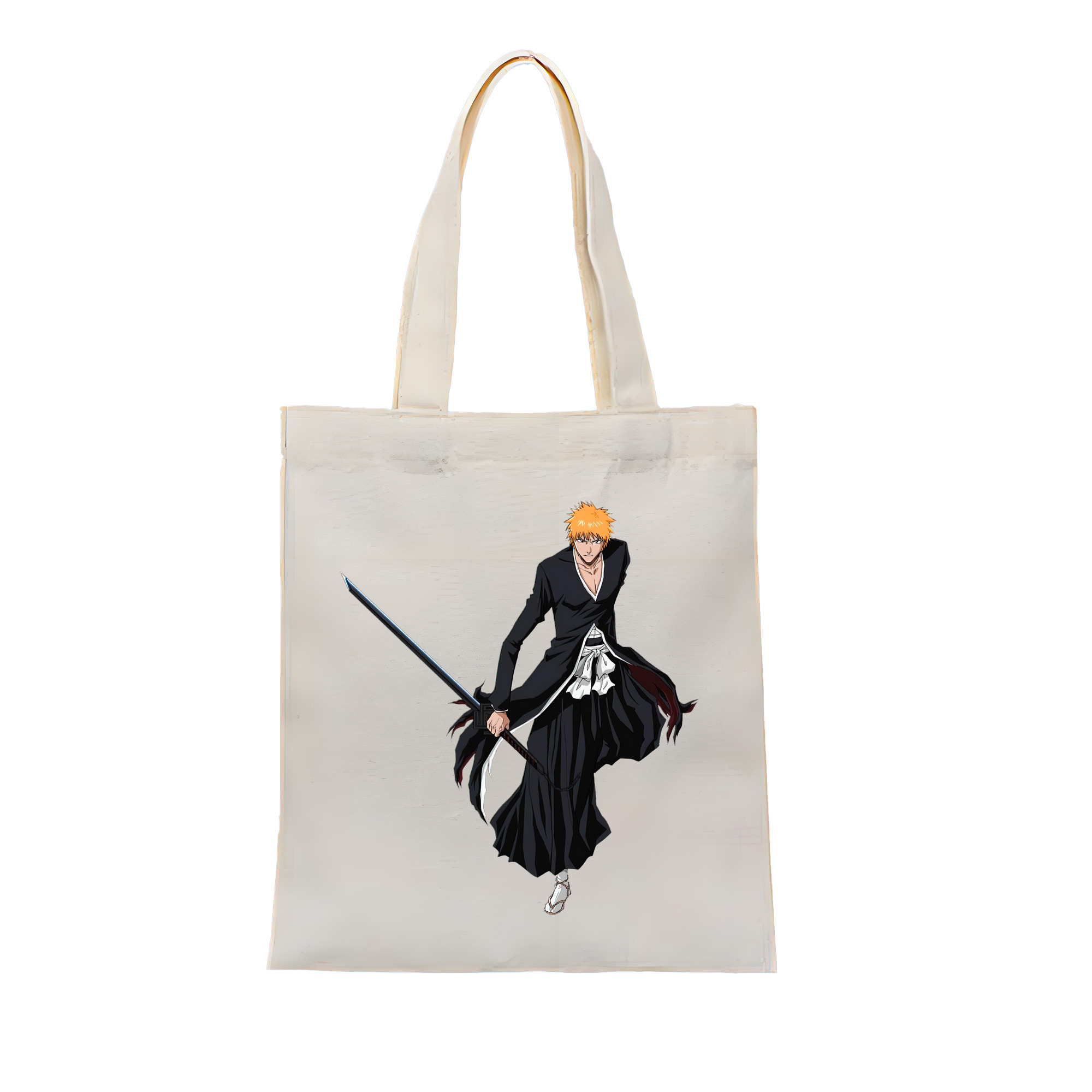 （画像用） ブリーチ 黒崎一護（くろさき いちご）BLEACH Kurosaki Ichigo 縦型キャンバス生地手提げバッグ　トートバッグ