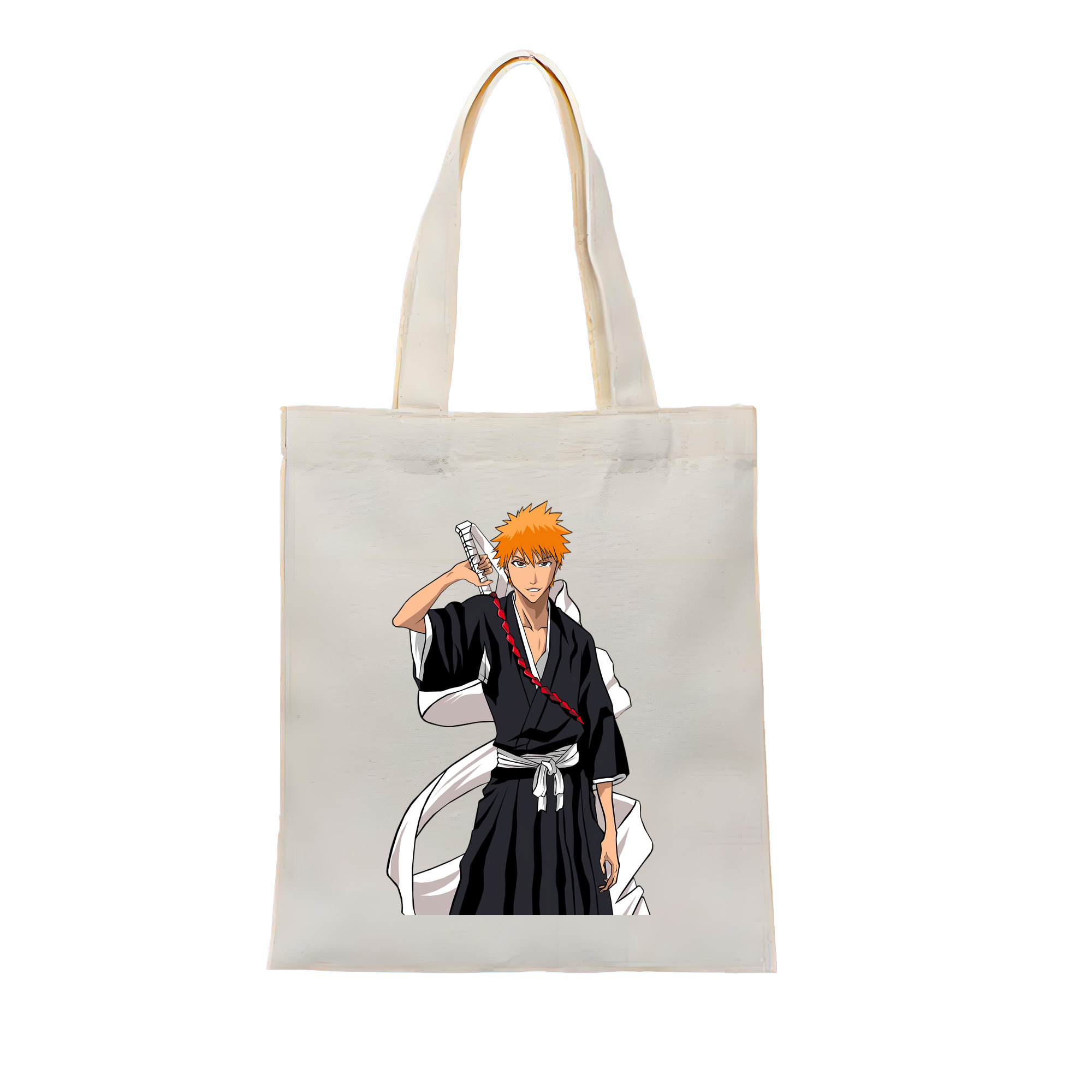 （画像用） ブリーチ 黒崎一護（くろさき いちご）BLEACH Kurosaki Ichigo 縦型キャンバス生地手提げバッグ　トートバッグ