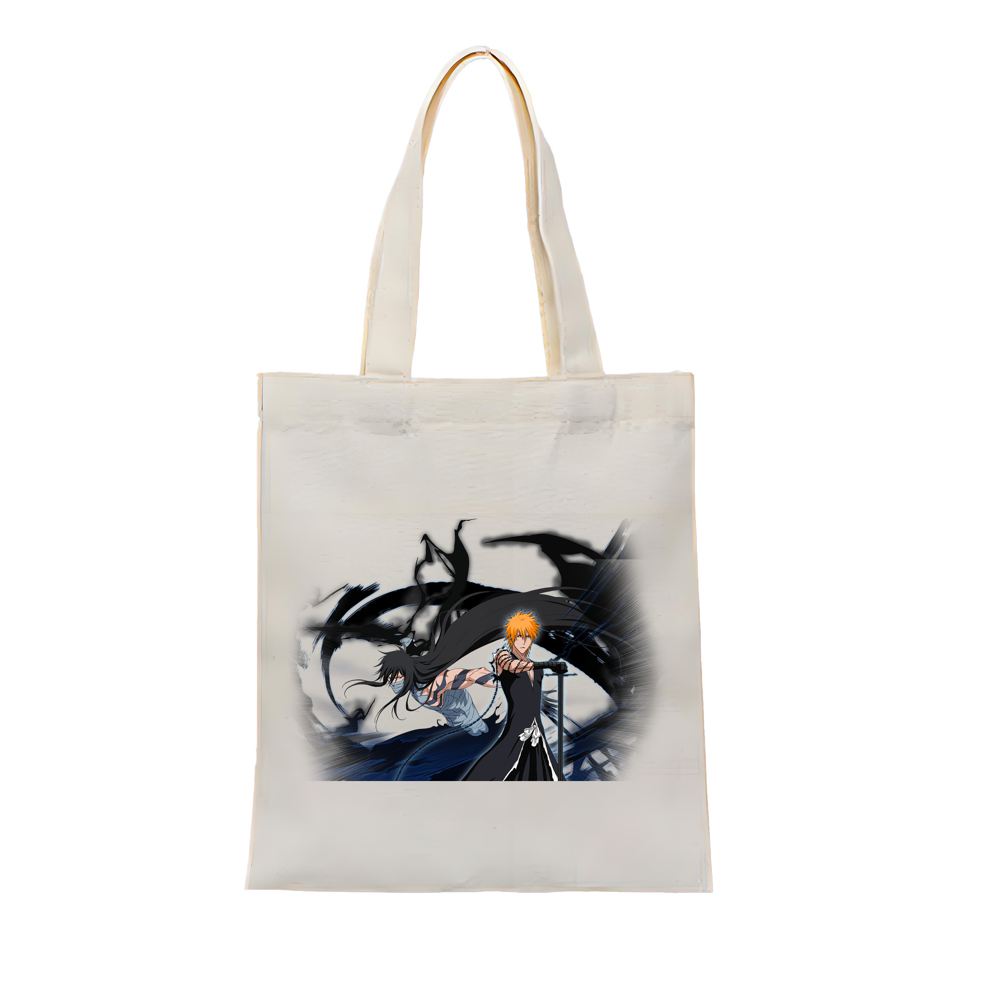 （画像用） ブリーチ 黒崎一護（くろさき いちご）BLEACH Kurosaki Ichigo 縦型キャンバス生地手提げバッグ　トートバッグ