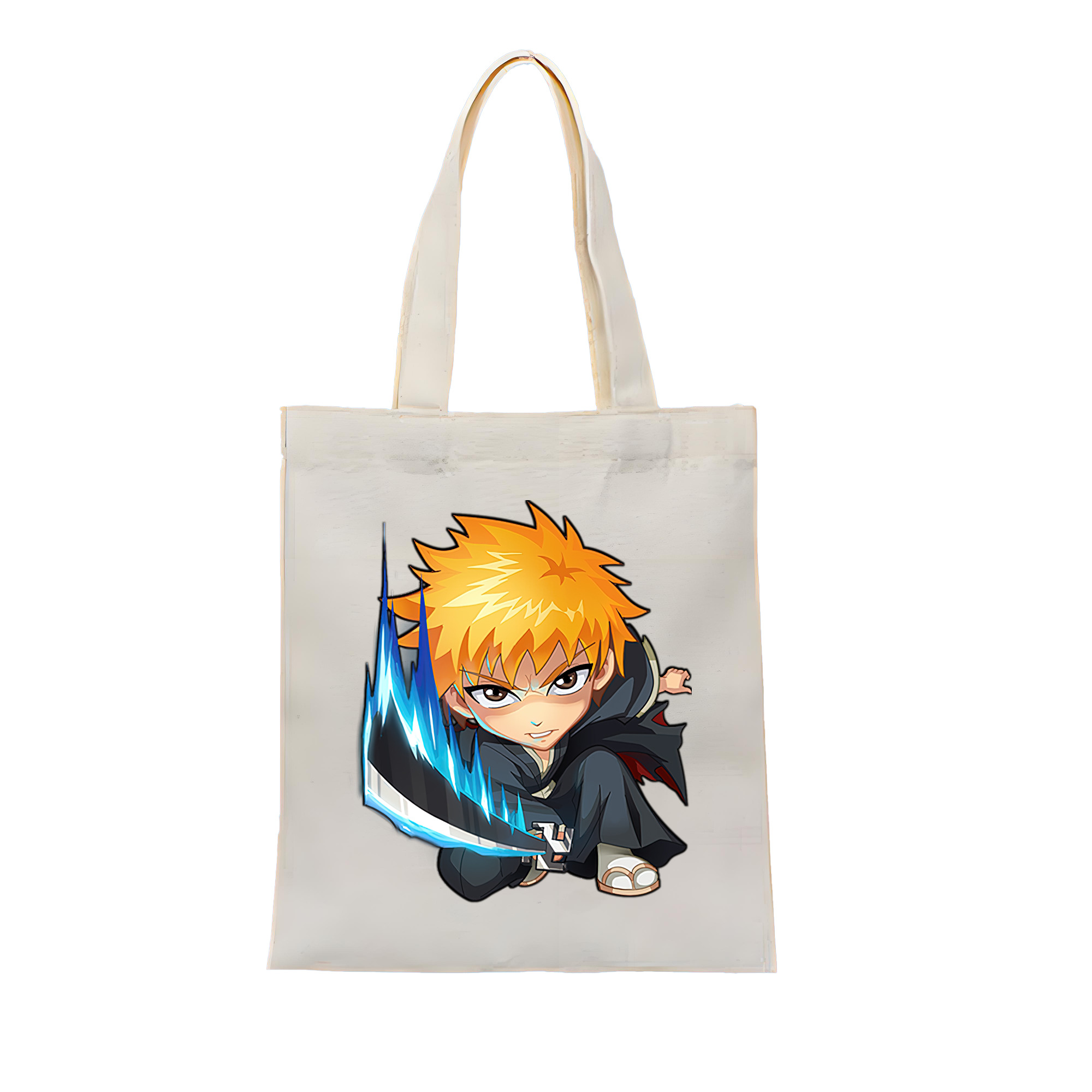（画像用） ブリーチ 黒崎一護（くろさき いちご）BLEACH Kurosaki Ichigo 縦型キャンバス生地手提げバッグ　トートバッグ