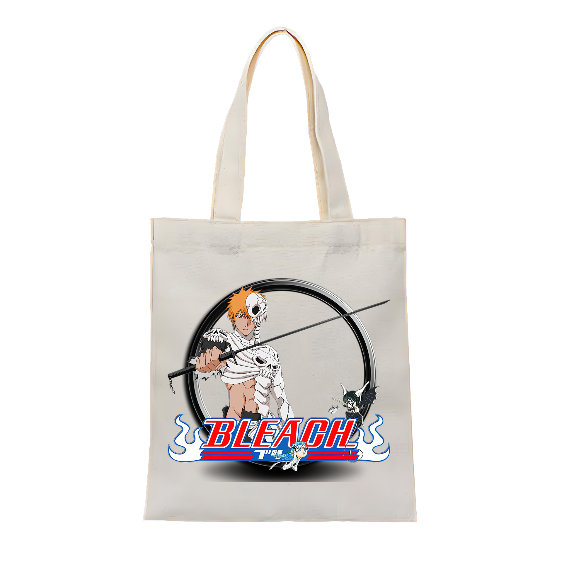 （画像用） ブリーチ 黒崎一護（くろさき いちご）BLEACH Kurosaki Ichigo 縦型キャンバス生地手提げバッグ　トートバッグ