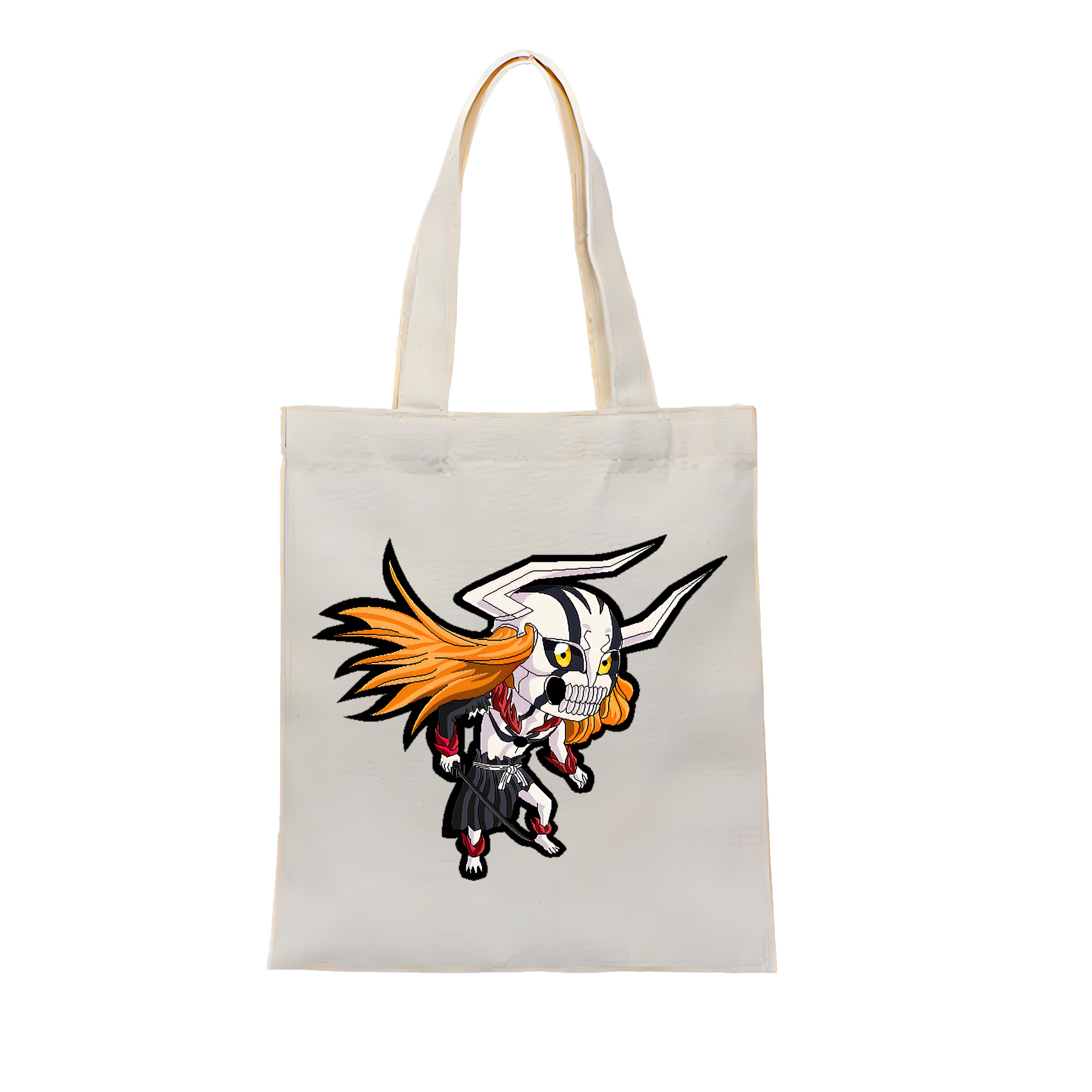 （画像用） ブリーチ 黒崎一護（くろさき いちご）BLEACH Kurosaki Ichigo 縦型キャンバス生地手提げバッグ　トートバッグ
