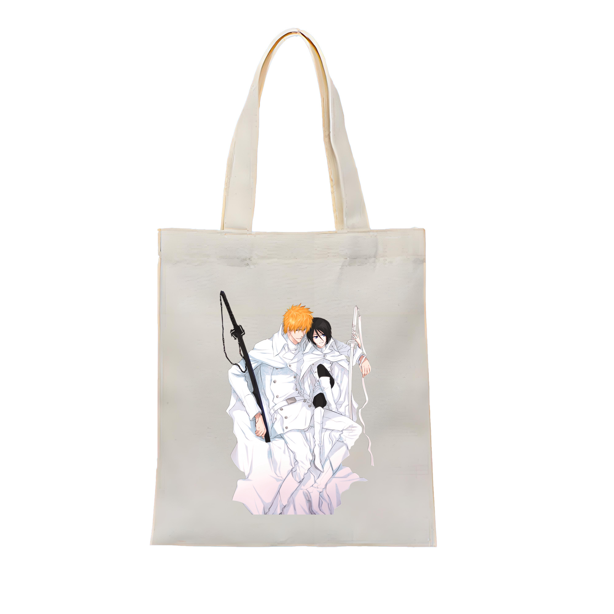（画像用） ブリーチ 黒崎一護（くろさき いちご）BLEACH Kurosaki Ichigo 縦型キャンバス生地手提げバッグ　トートバッグ