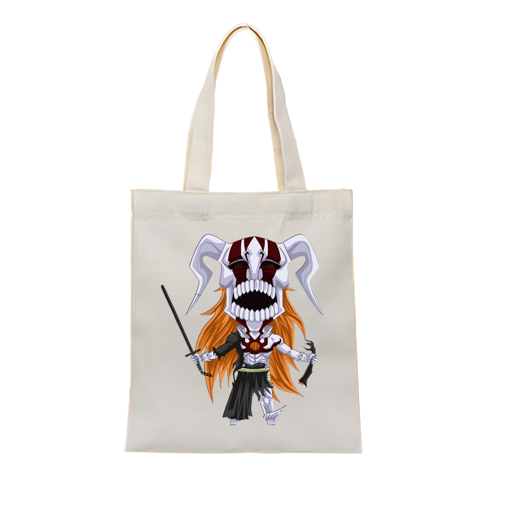 （画像用） ブリーチ 黒崎一護（くろさき いちご）BLEACH Kurosaki Ichigo 縦型キャンバス生地手提げバッグ　トートバッグ