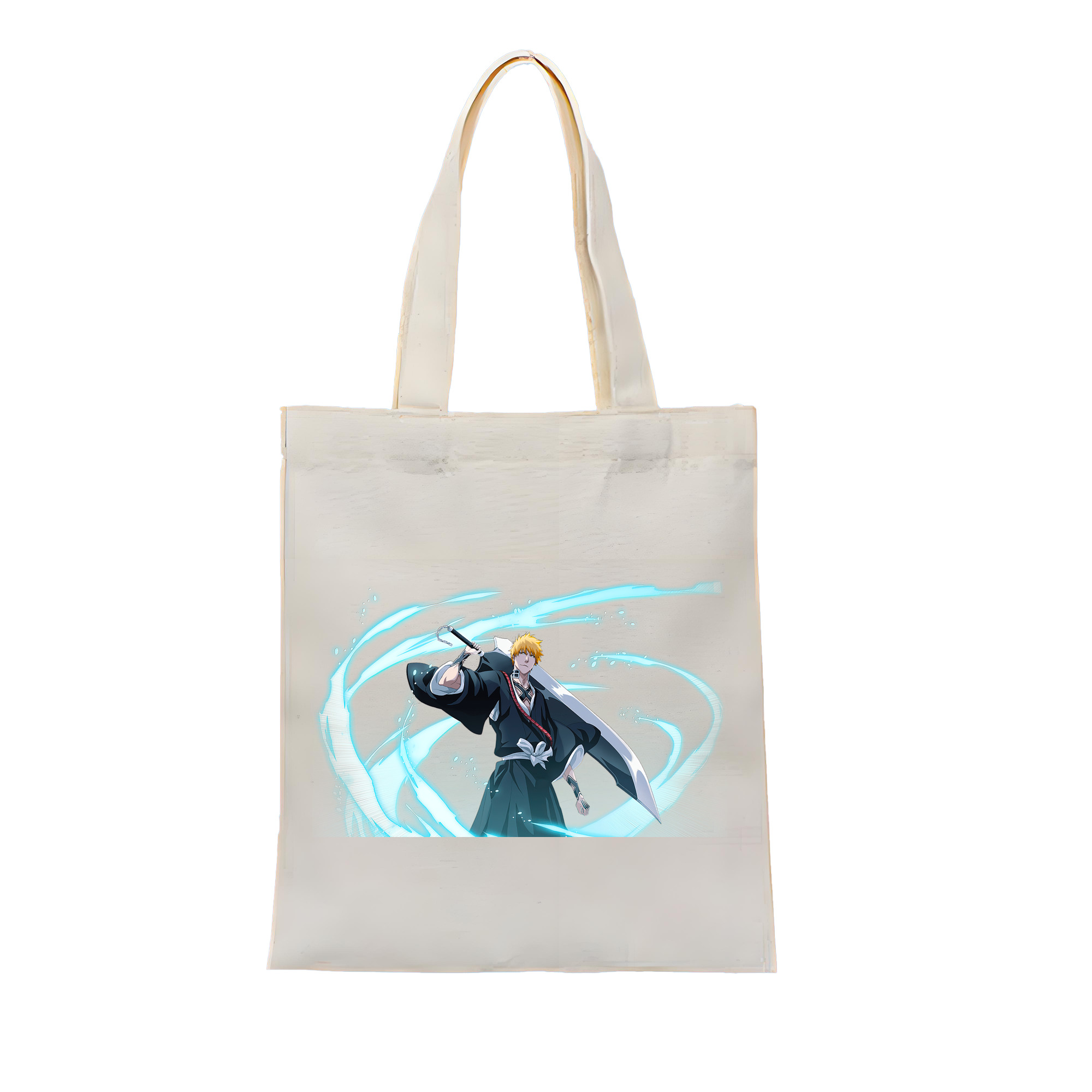 （画像用） ブリーチ 黒崎一護（くろさき いちご）BLEACH Kurosaki Ichigo 縦型キャンバス生地手提げバッグ　トートバッグ