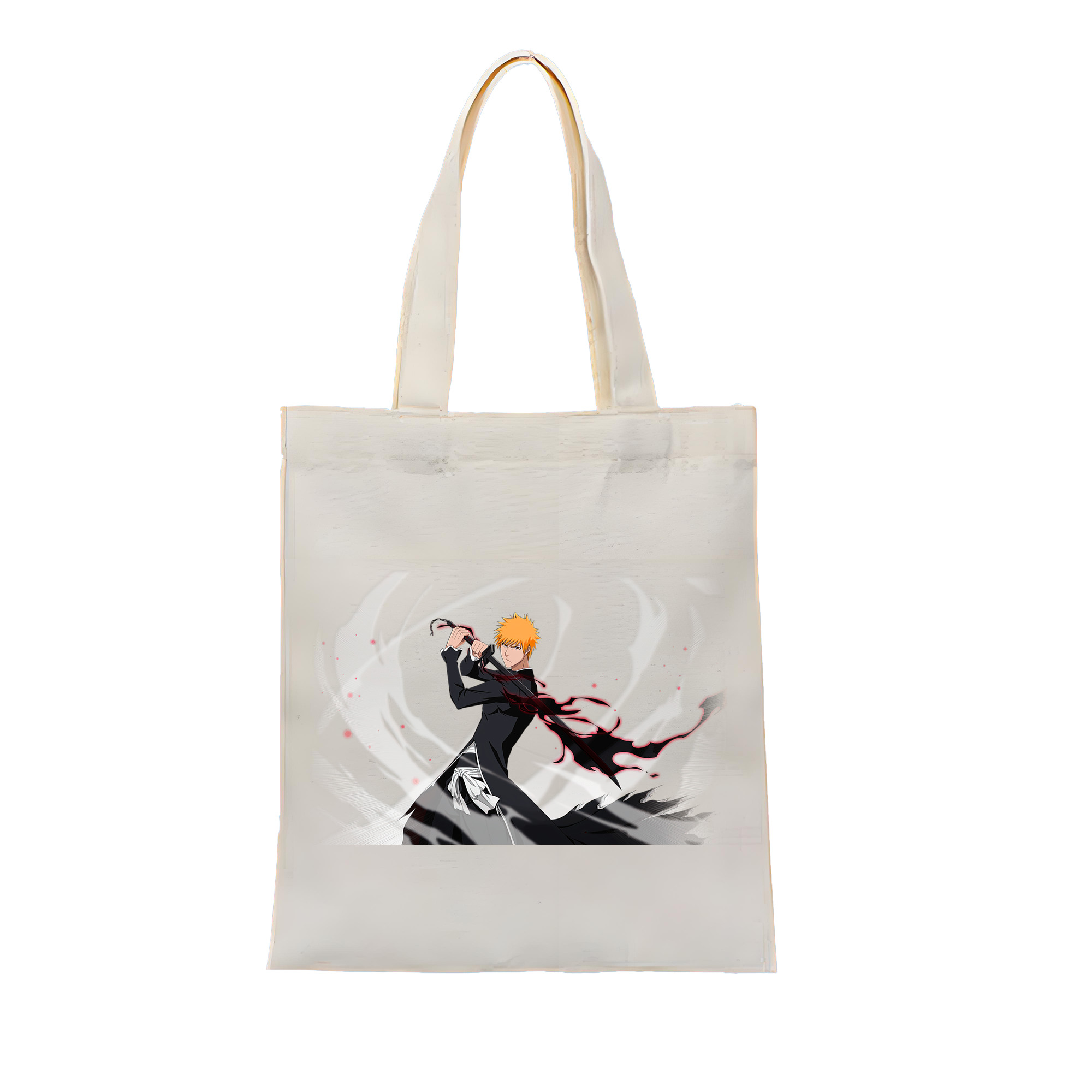 （画像用） ブリーチ 黒崎一護（くろさき いちご）BLEACH Kurosaki Ichigo 縦型キャンバス生地手提げバッグ　トートバッグ