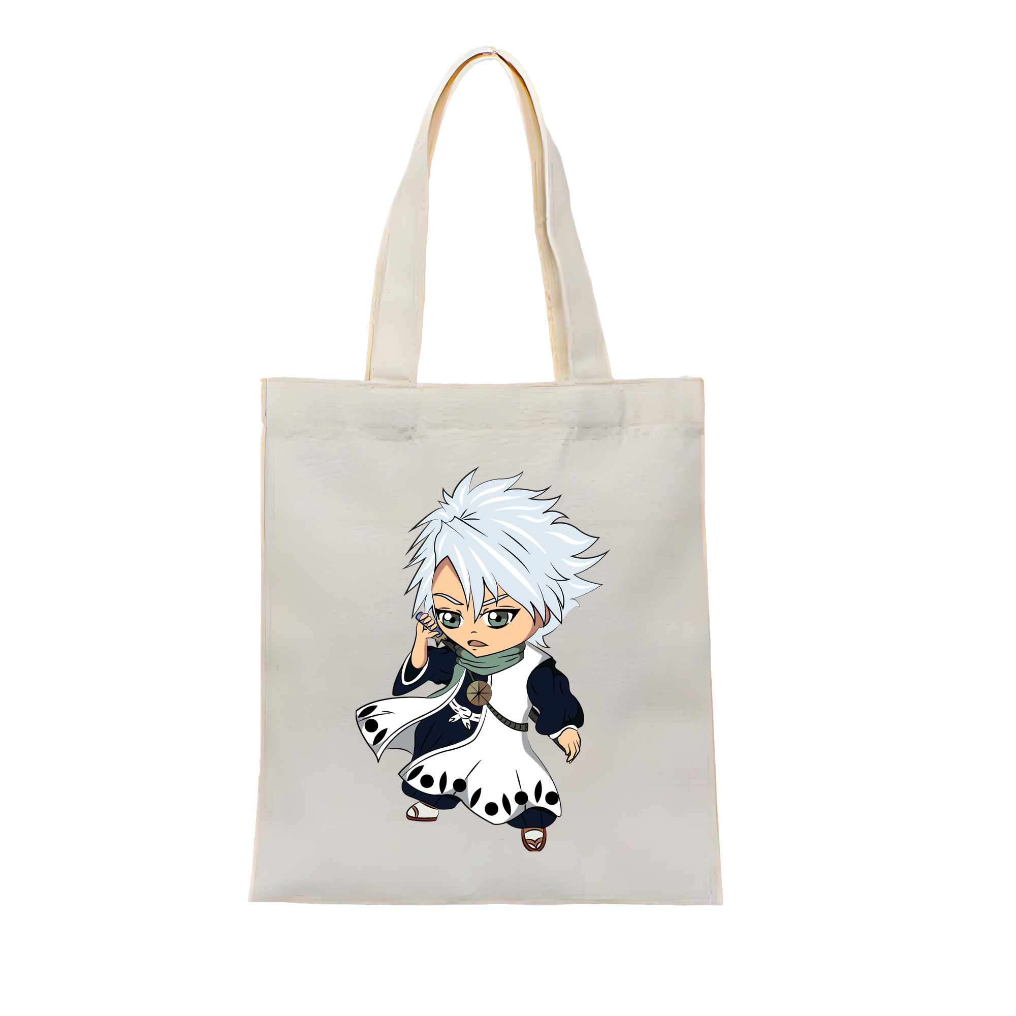 （画像用） ブリーチ 日番谷冬獅郎（ひつがや とうしろう） BLEACH Hitsugaya Toushirou 縦型キャンバス生地手提げバッグ　トートバッグ