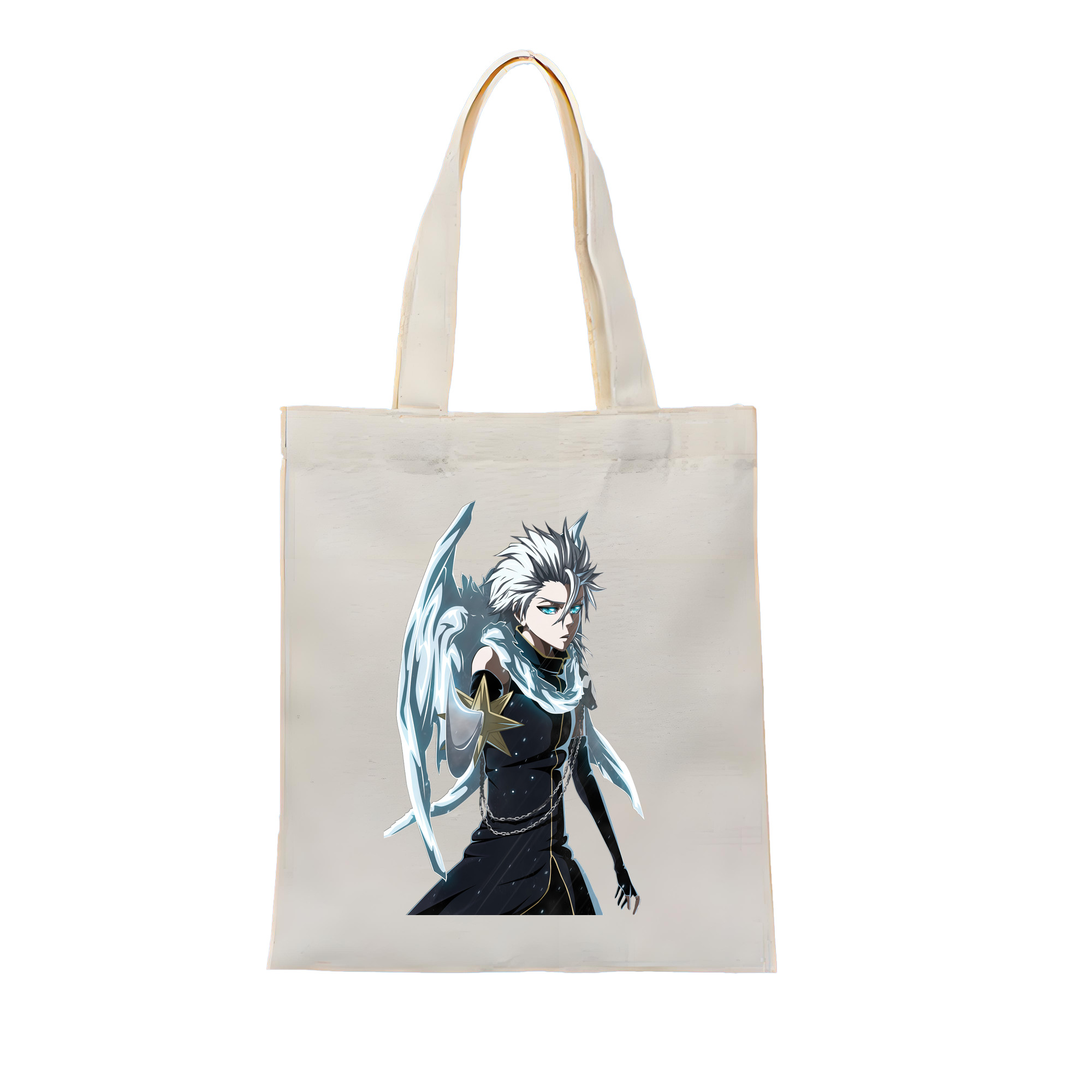 （画像用） ブリーチ 日番谷冬獅郎（ひつがや とうしろう） BLEACH Hitsugaya Toushirou 縦型キャンバス生地手提げバッグ　トートバッグ
