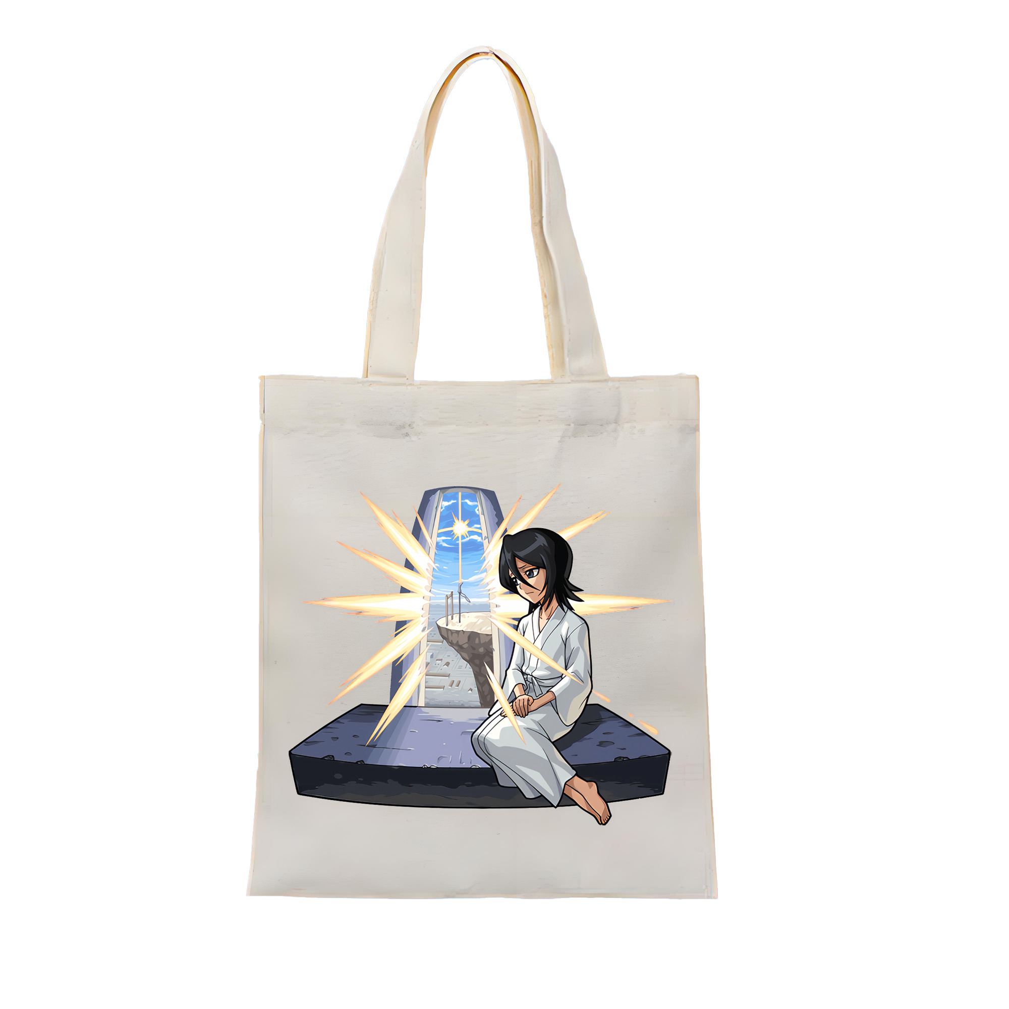 （画像用） ブリーチ 朽木ルキア BLEACH Kuchiki Rukia 縦型キャンバス生地手提げバッグ　トートバッグ