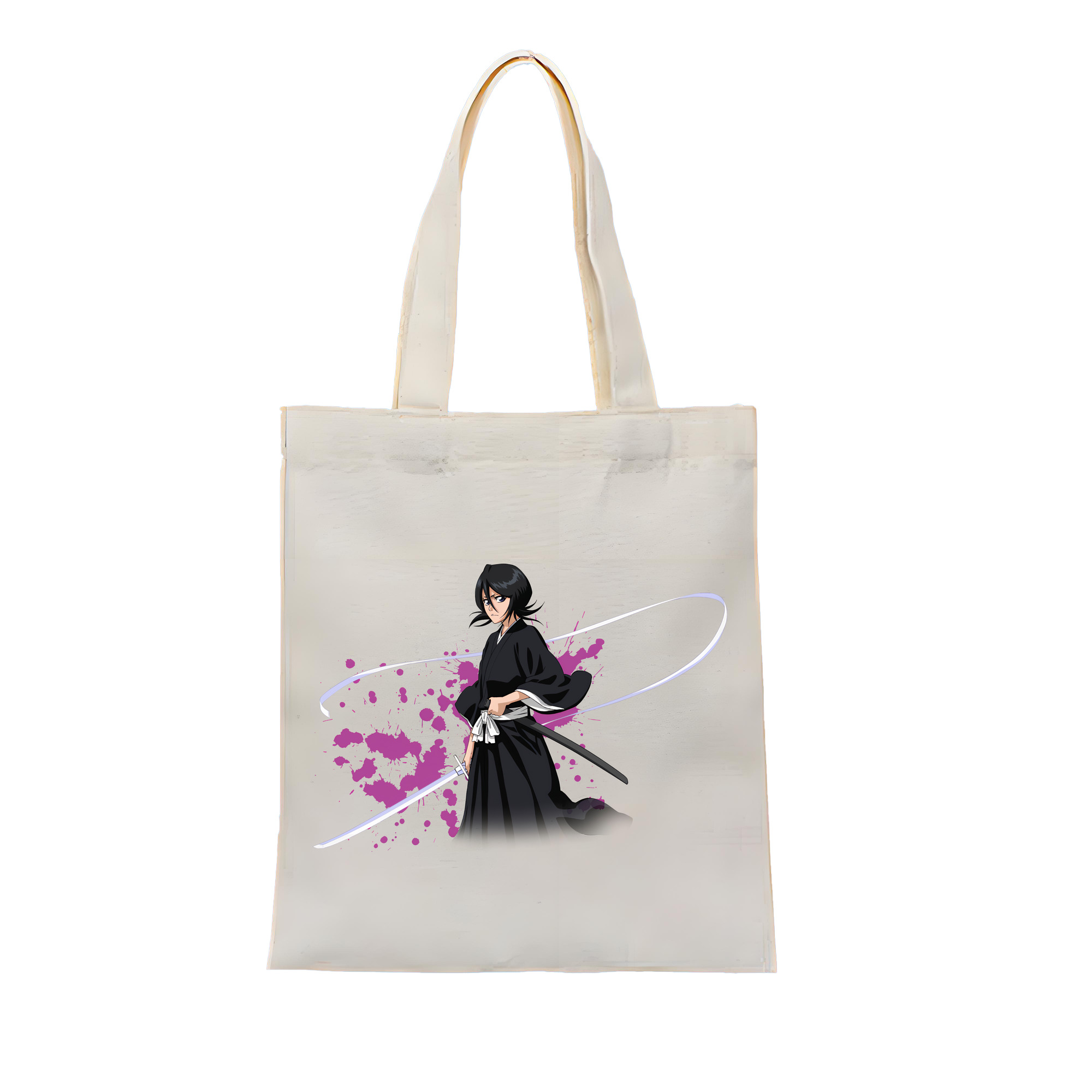 （画像用） ブリーチ 朽木ルキア BLEACH Kuchiki Rukia 縦型キャンバス生地手提げバッグ　トートバッグ