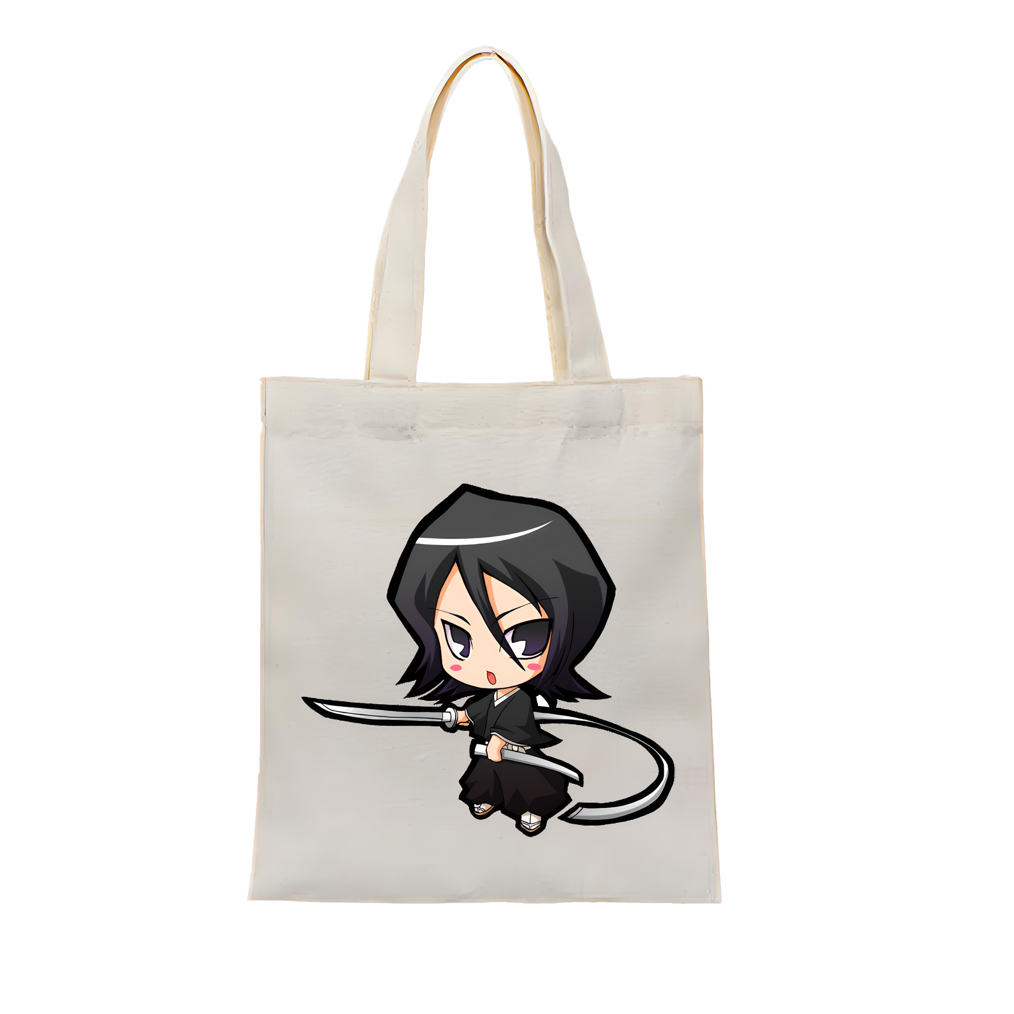 （画像用） ブリーチ 朽木ルキア BLEACH Kuchiki Rukia 縦型キャンバス生地手提げバッグ　トートバッグ