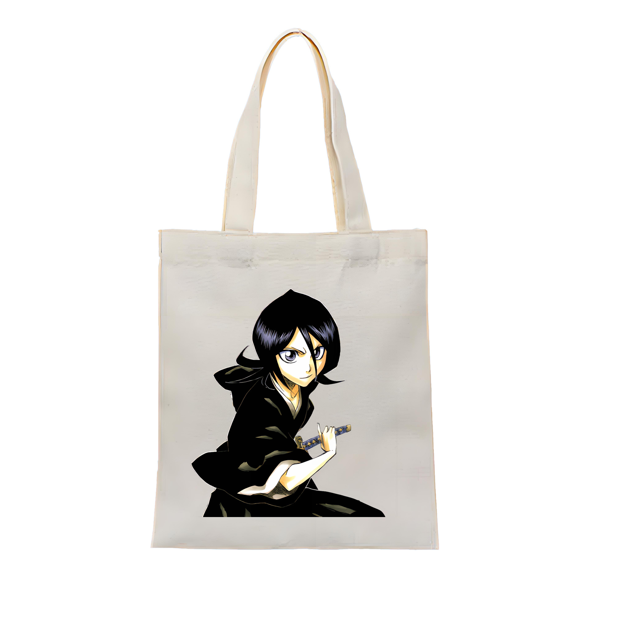 （画像用） ブリーチ 朽木ルキア BLEACH Kuchiki Rukia 縦型キャンバス生地手提げバッグ　トートバッグ