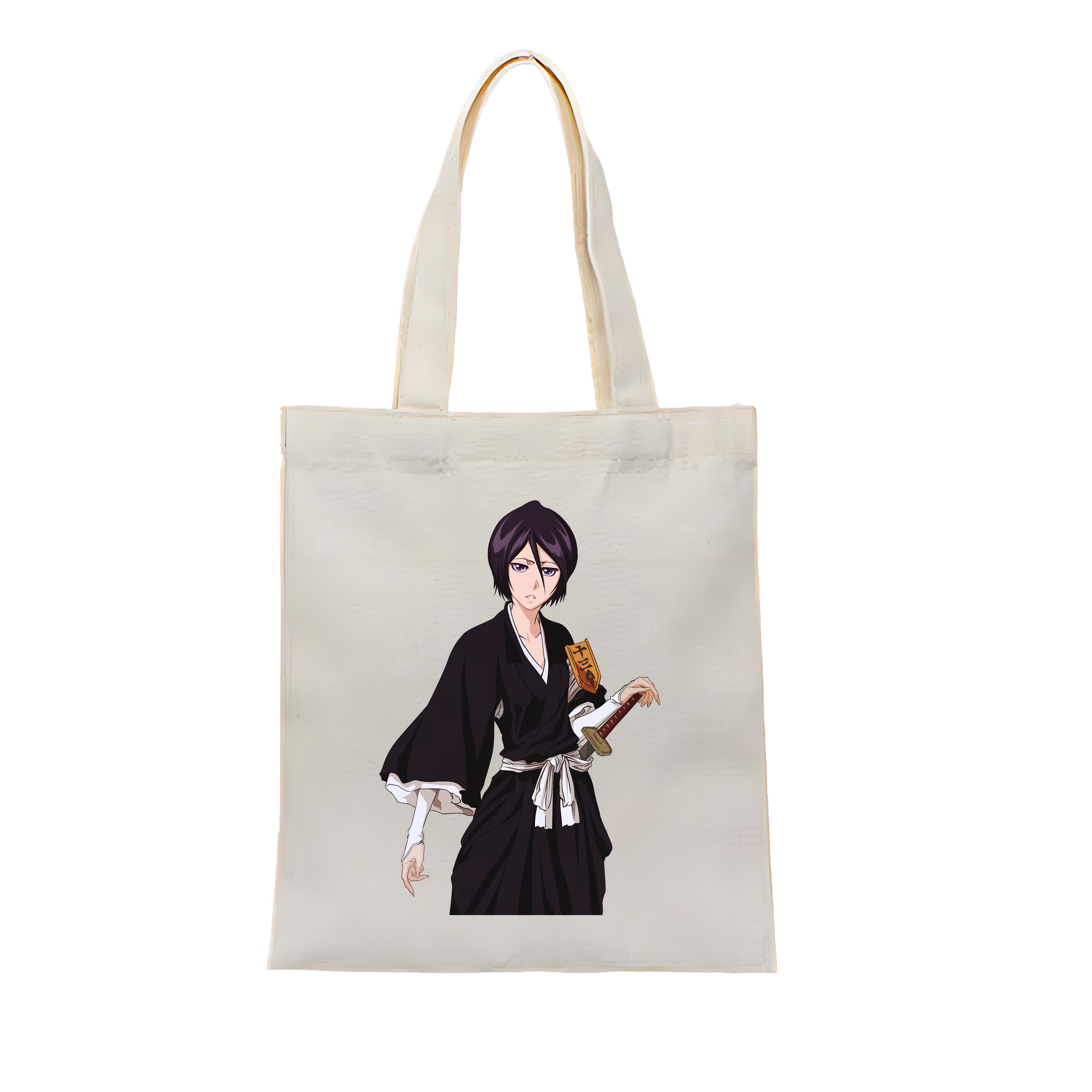 （画像用） ブリーチ 朽木ルキア BLEACH Kuchiki Rukia 縦型キャンバス生地手提げバッグ　トートバッグ