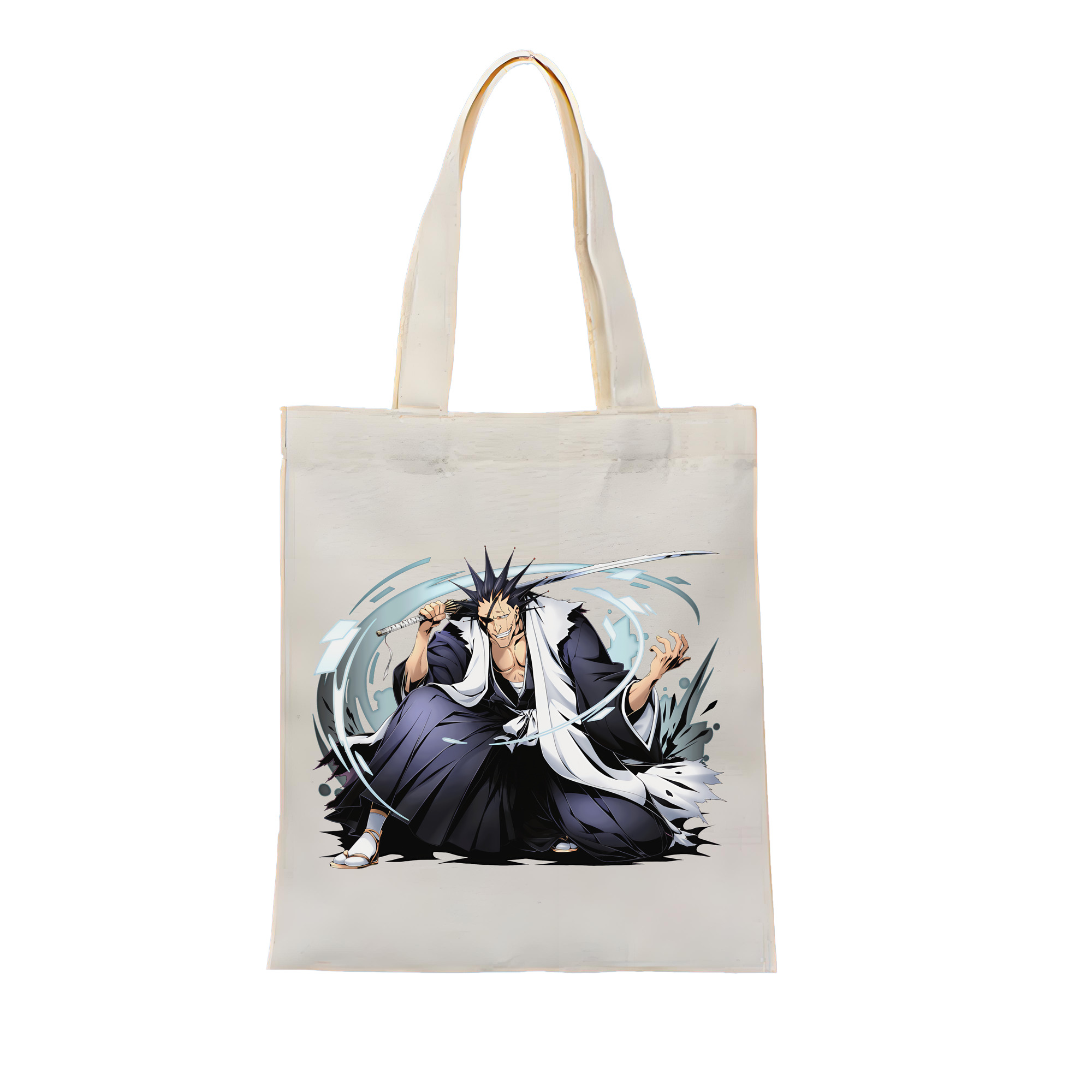 （画像用） ブリーチ ざらき けんぱち BLEACH Zaraki Kenpachi 縦型キャンバス生地手提げバッグ　トートバッグ