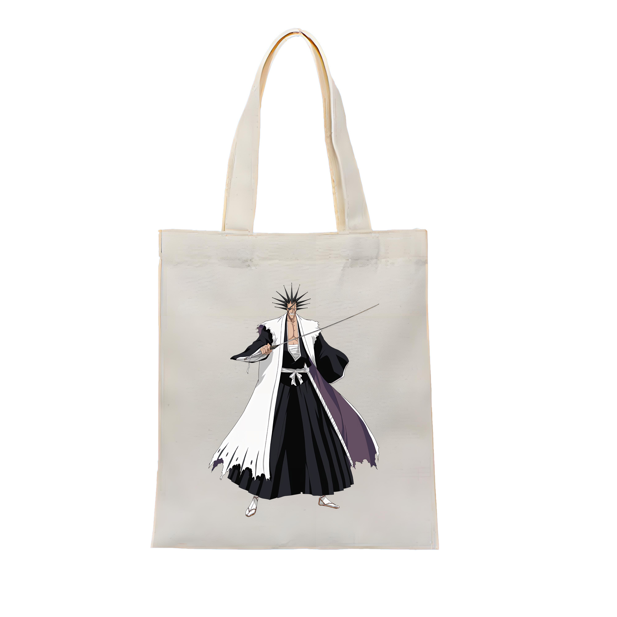 （画像用） ブリーチ ざらき けんぱち BLEACH Zaraki Kenpachi 縦型キャンバス生地手提げバッグ　トートバッグ