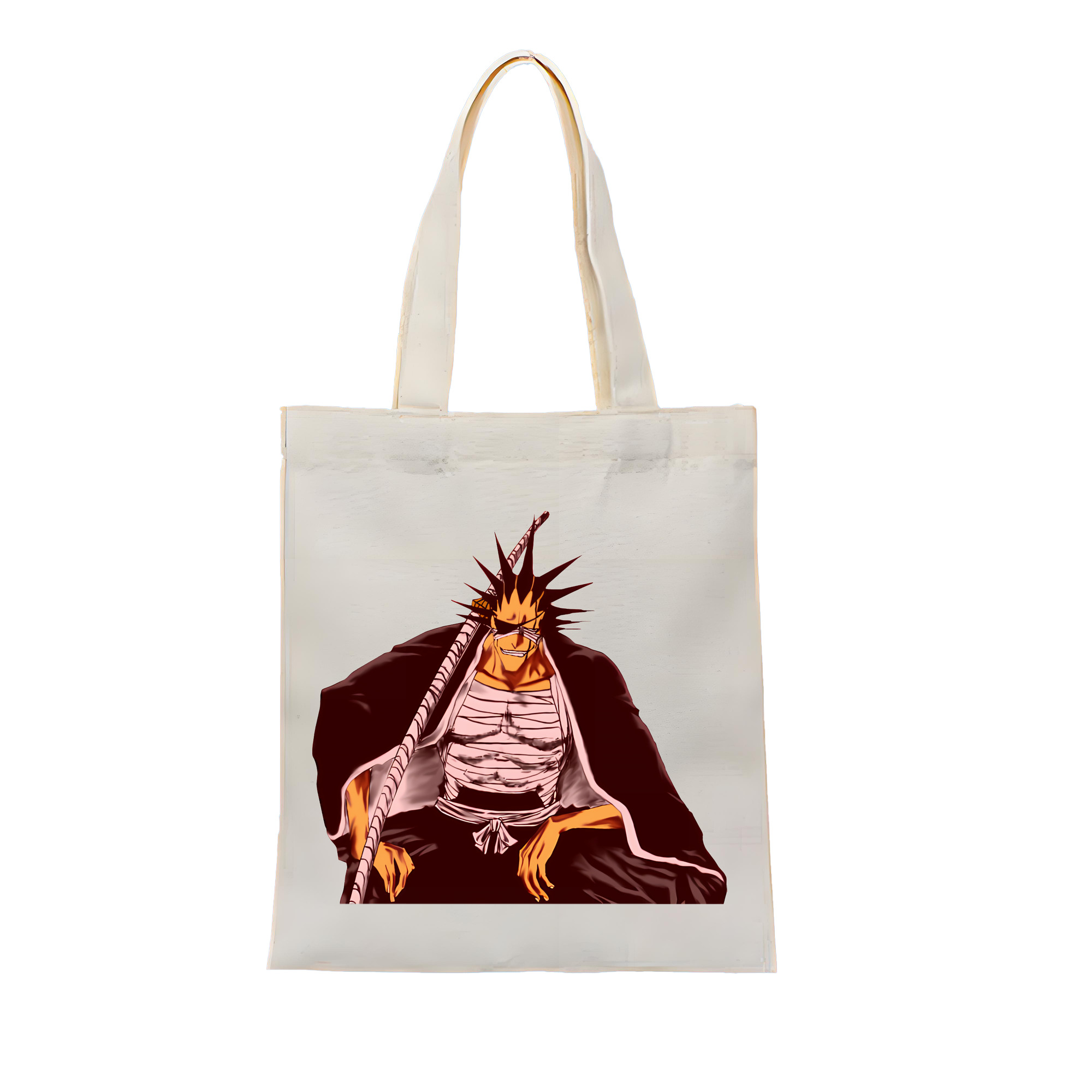 （画像用） ブリーチ ざらき けんぱち BLEACH Zaraki Kenpachi 縦型キャンバス生地手提げバッグ　トートバッグ