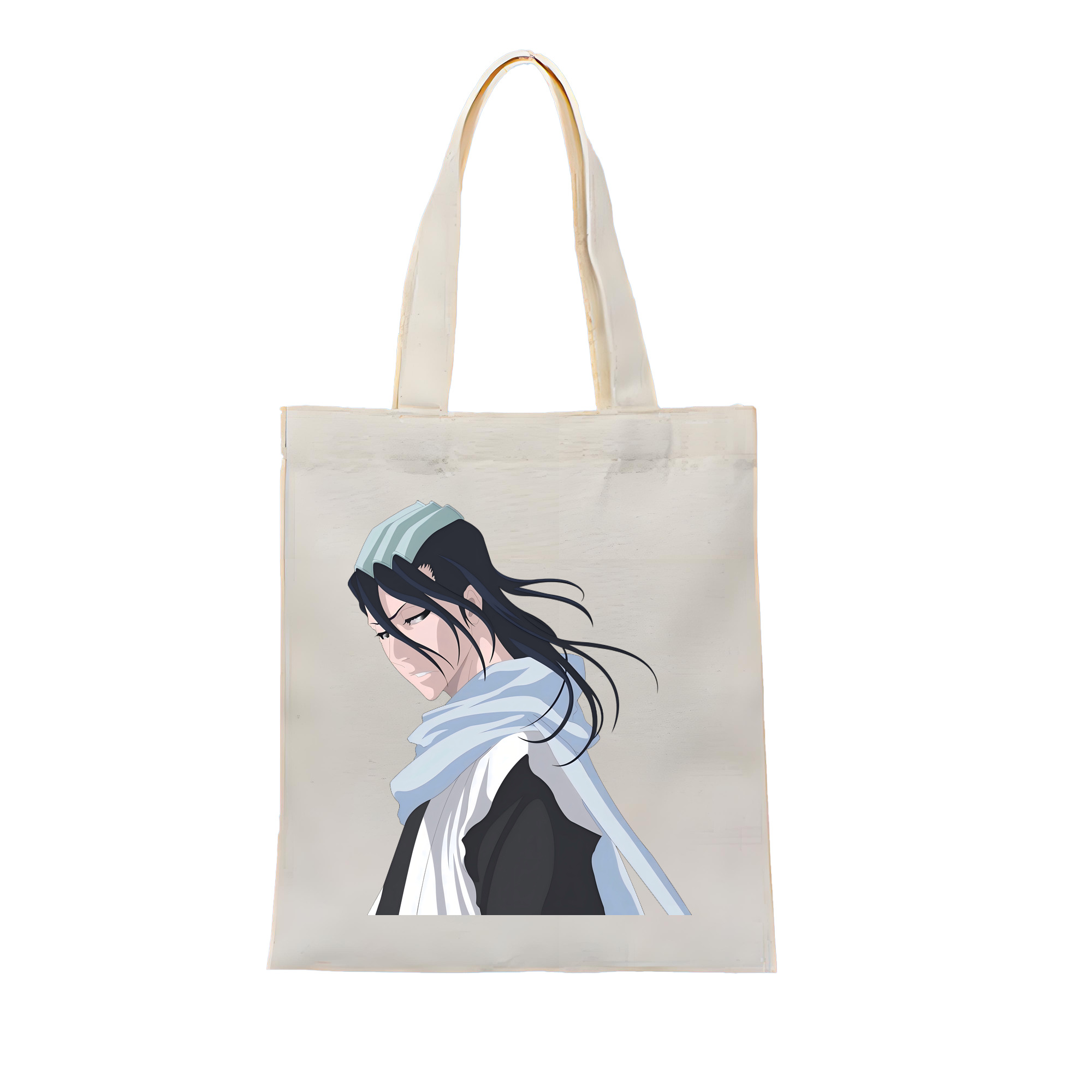 （画像用） ブリーチ くちき びゃくや BLEACH Kuchiki Byakuya 縦型キャンバス生地手提げバッグ　トートバッグ