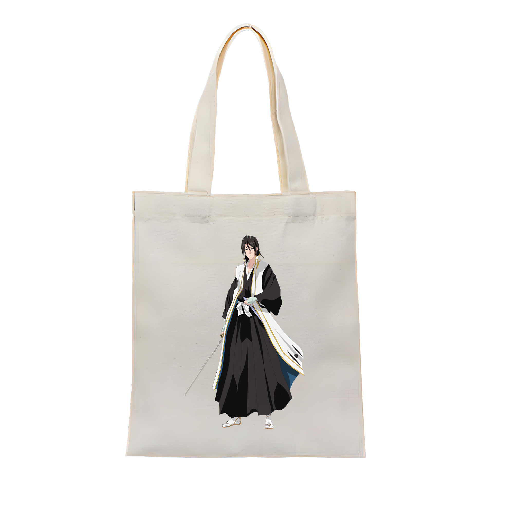 （画像用） ブリーチ くちき びゃくや BLEACH Kuchiki Byakuya 縦型キャンバス生地手提げバッグ　トートバッグ