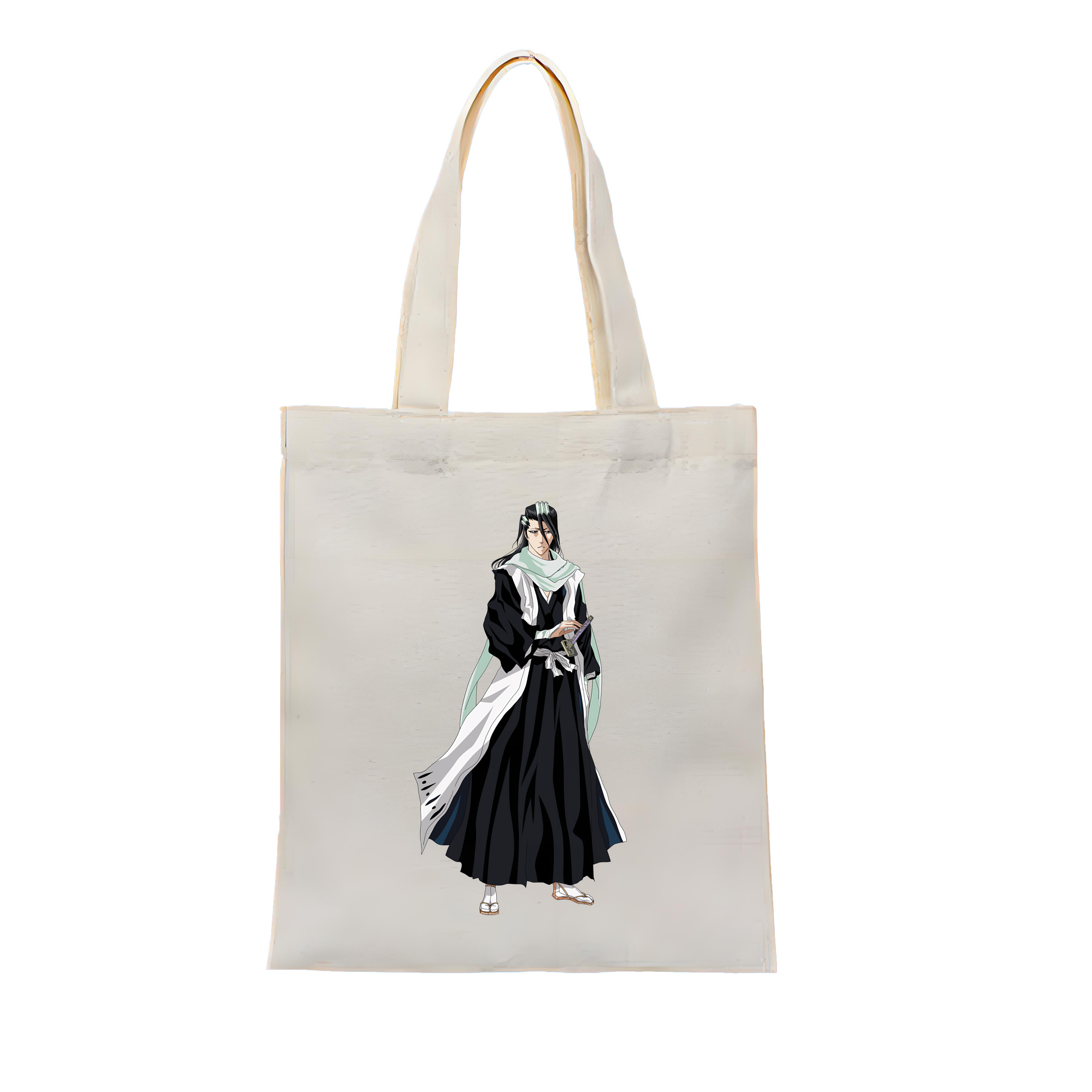 （画像用） ブリーチ くちき びゃくや BLEACH Kuchiki Byakuya 縦型キャンバス生地手提げバッグ　トートバッグ
