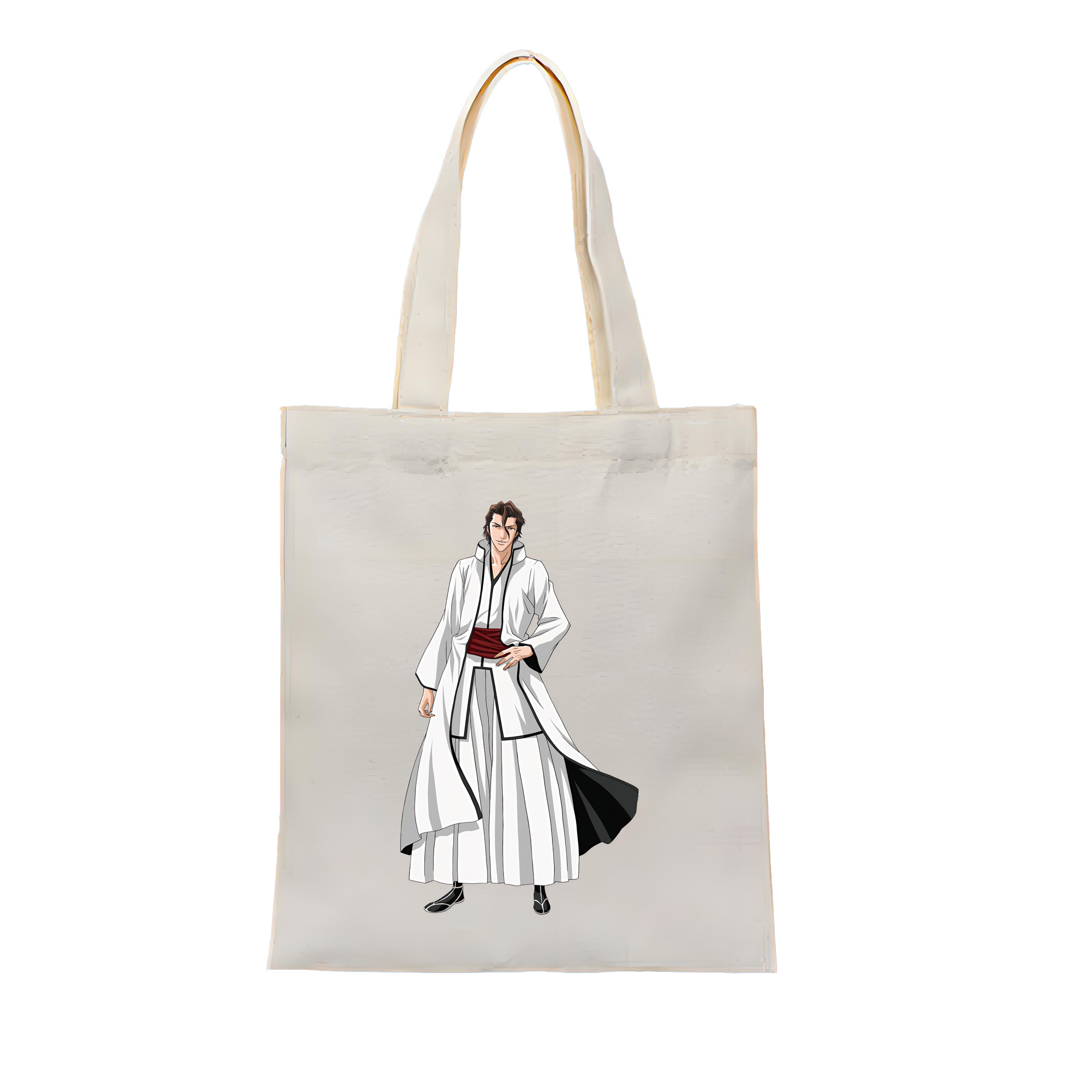 （画像用） ブリーチ 藍染 惣右介（あいぜん そうすけ） BLEACH Aizen Sousuke 縦型キャンバス生地手提げバッグ　トートバッグ