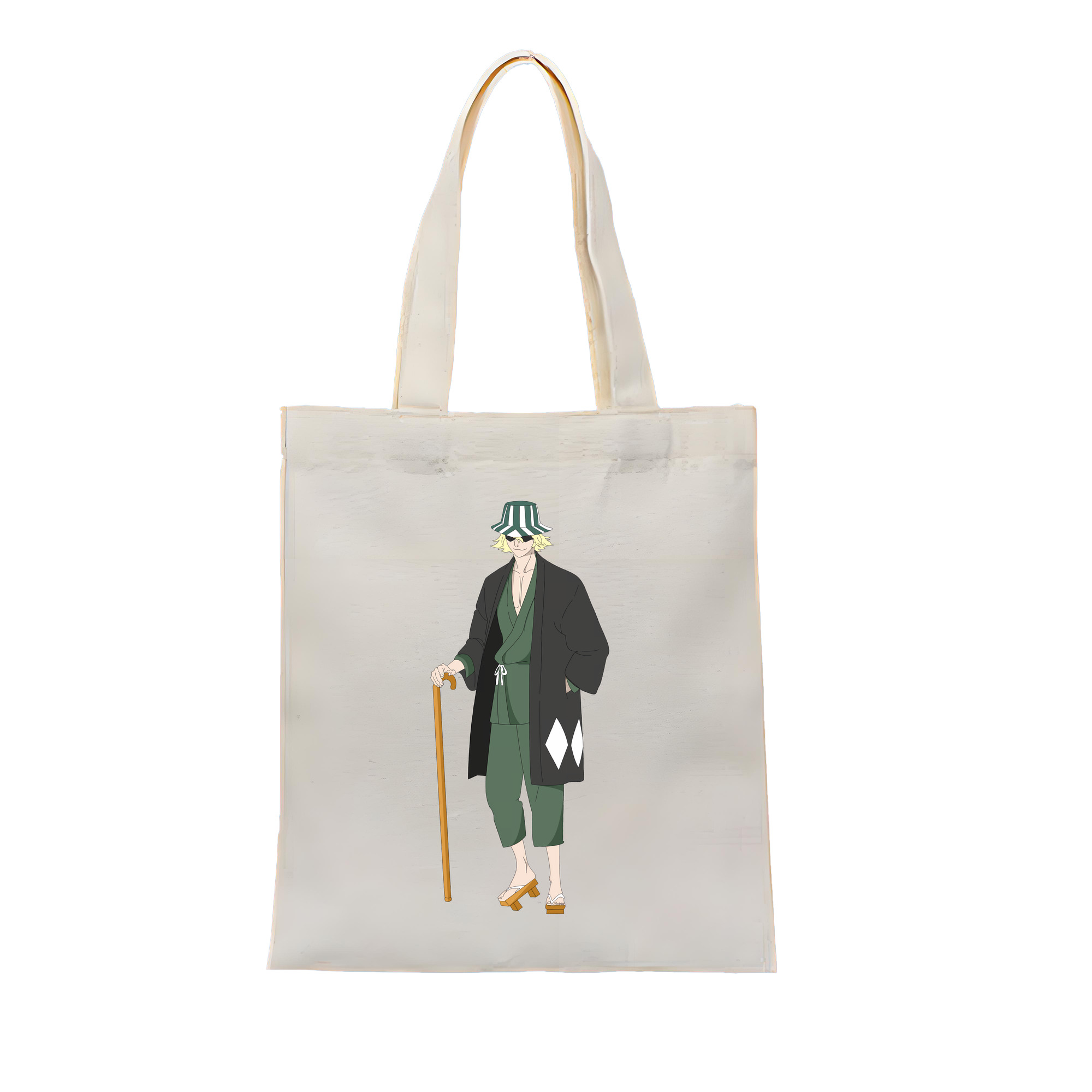 （画像用） "ブリーチ 浦原 喜助（うらはら きすけ） BLEACH Urahara Kisuke " 縦型キャンバス生地手提げバッグ　トートバッグ