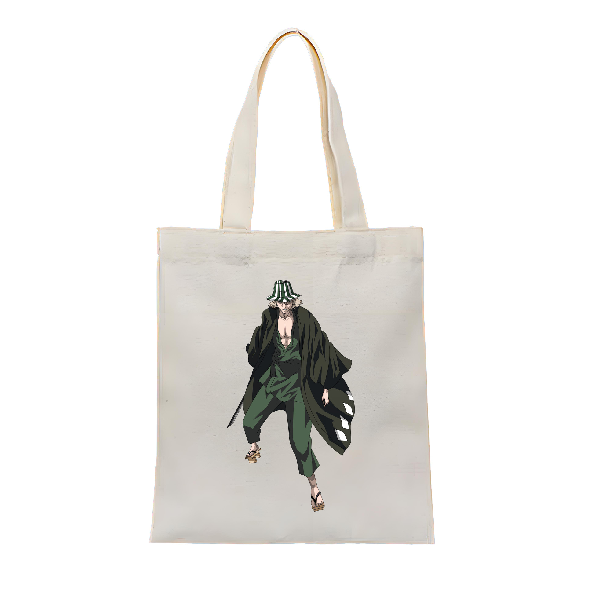 （画像用） "ブリーチ 浦原 喜助（うらはら きすけ） BLEACH Urahara Kisuke " 縦型キャンバス生地手提げバッグ　トートバッグ
