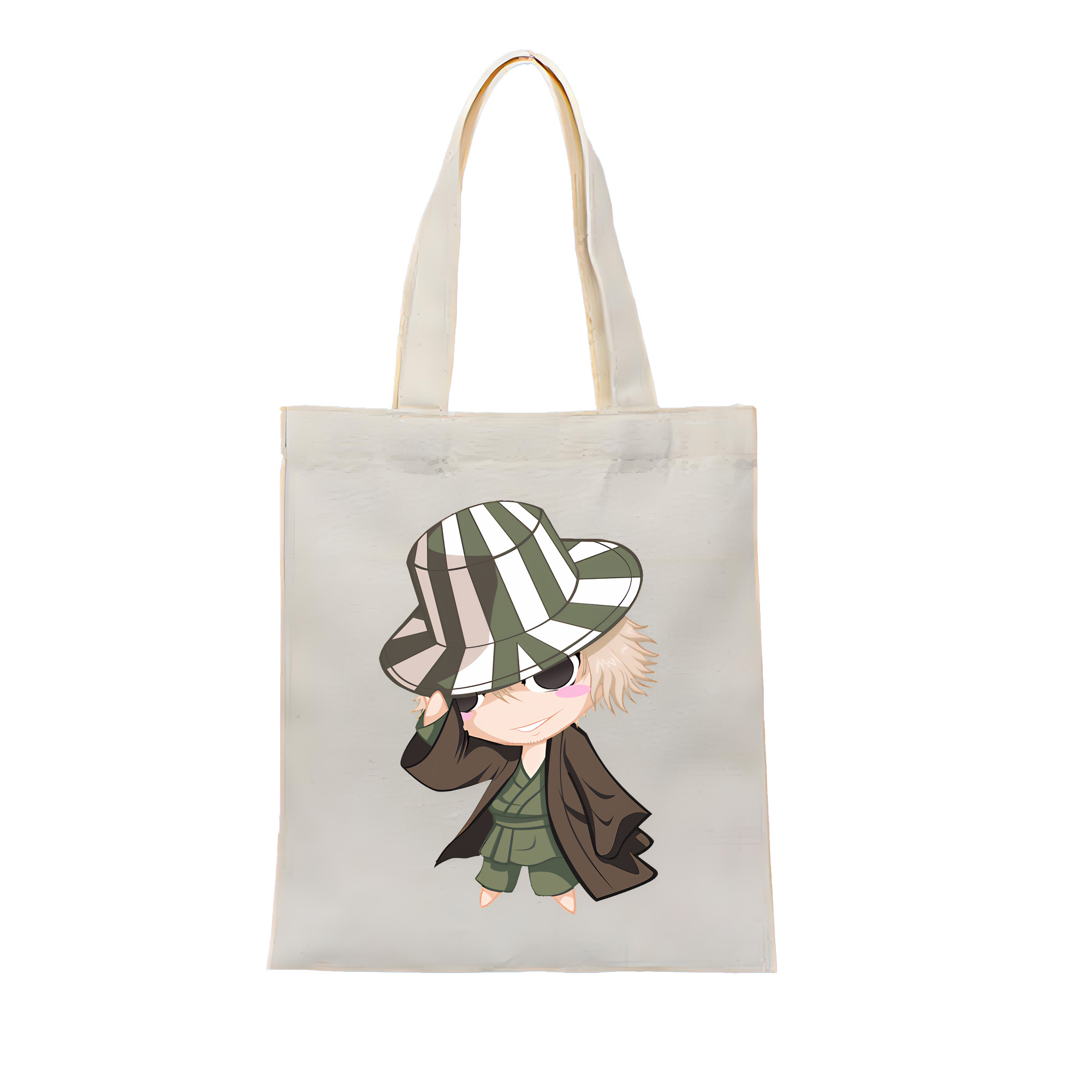 （画像用） "ブリーチ 浦原 喜助（うらはら きすけ） BLEACH Urahara Kisuke " 縦型キャンバス生地手提げバッグ　トートバッグ
