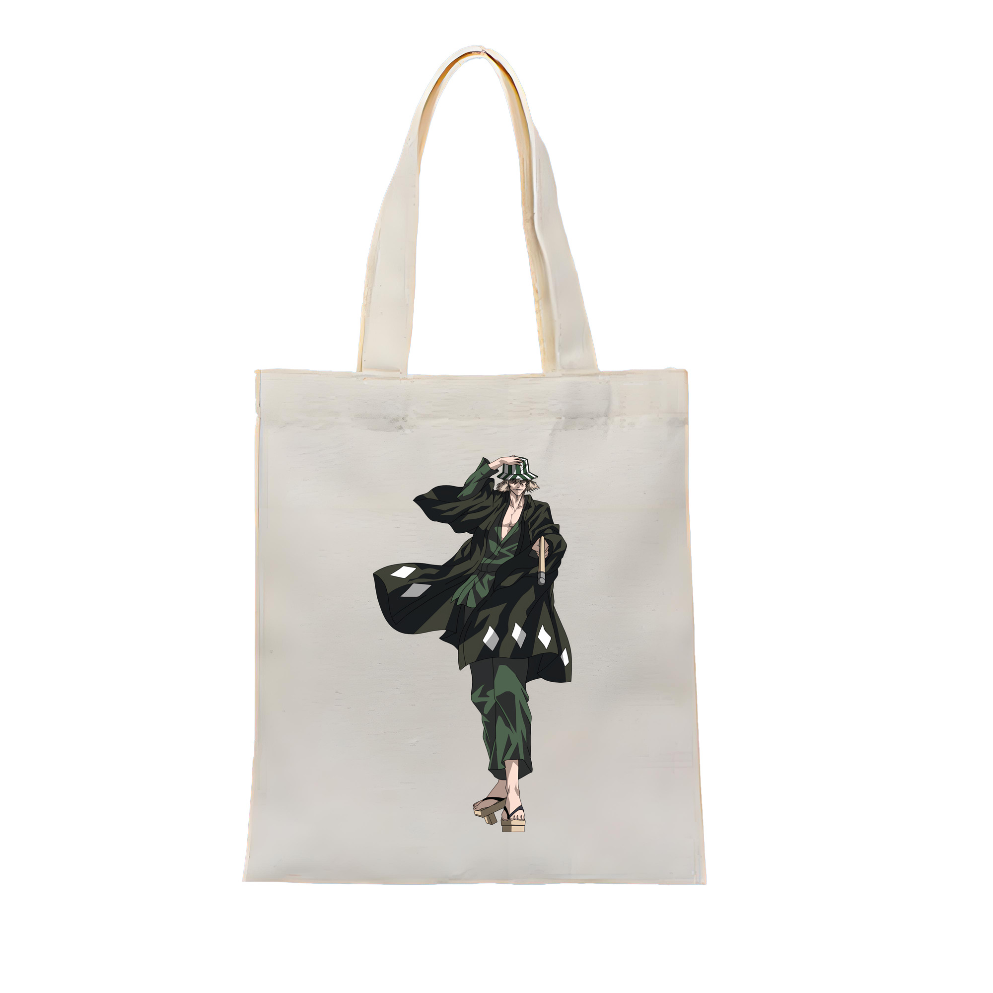 （画像用） "ブリーチ 浦原 喜助（うらはら きすけ） BLEACH Urahara Kisuke " 縦型キャンバス生地手提げバッグ　トートバッグ
