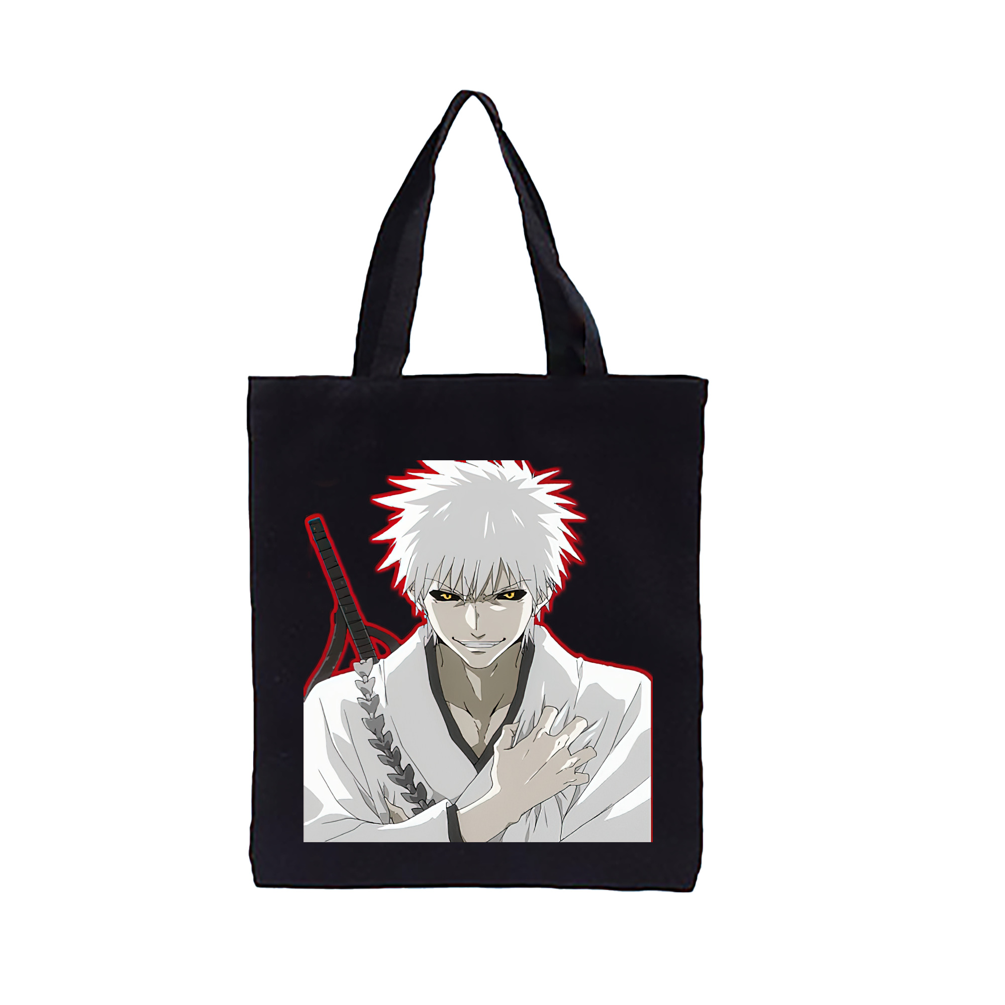 （画像用） ブリーチ 黒崎一護（くろさき いちご）BLEACH Kurosaki Ichigo 縦型キャンバス生地手提げバッグ　トートバッグ