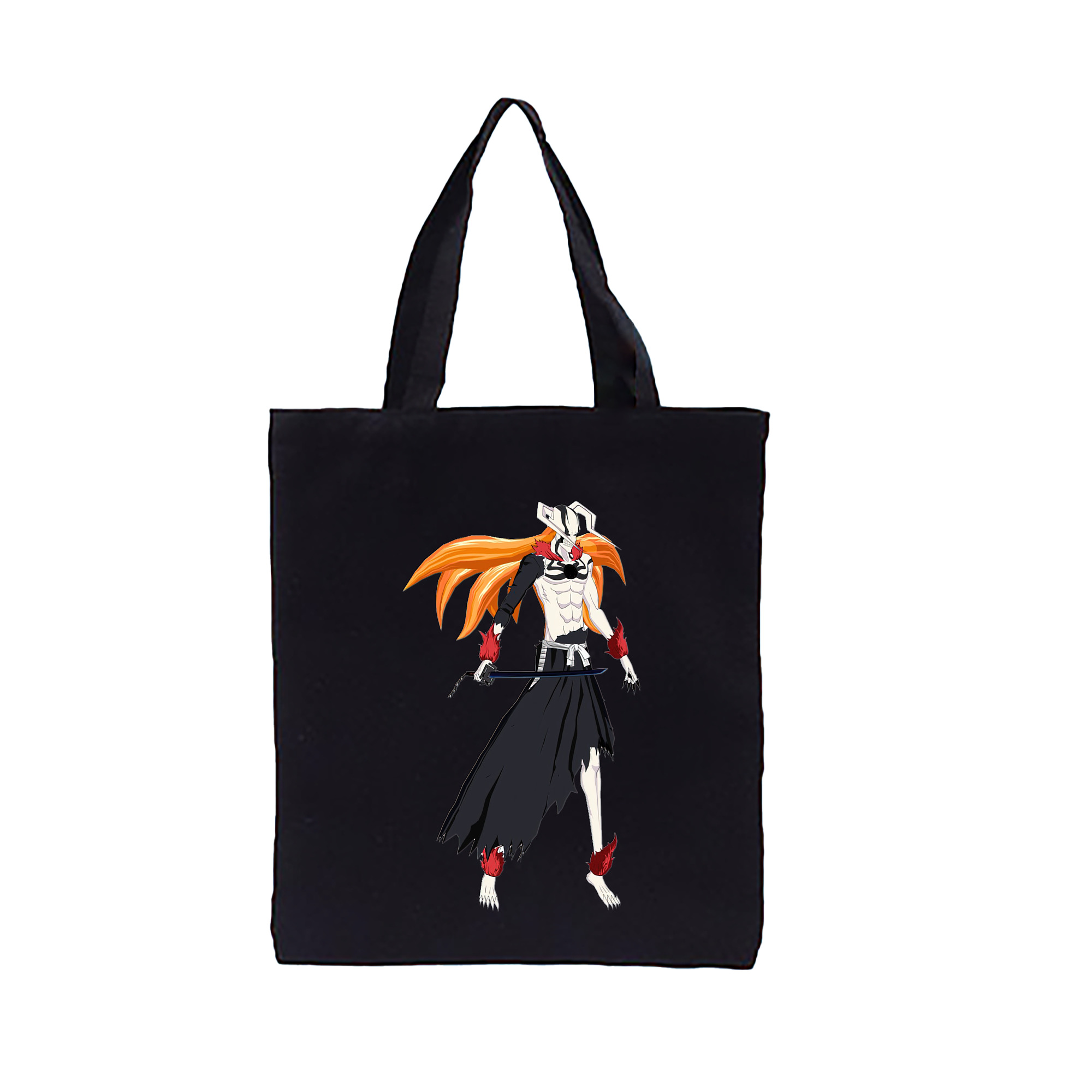 （画像用） ブリーチ 黒崎一護（くろさき いちご）BLEACH Kurosaki Ichigo 縦型キャンバス生地手提げバッグ　トートバッグ