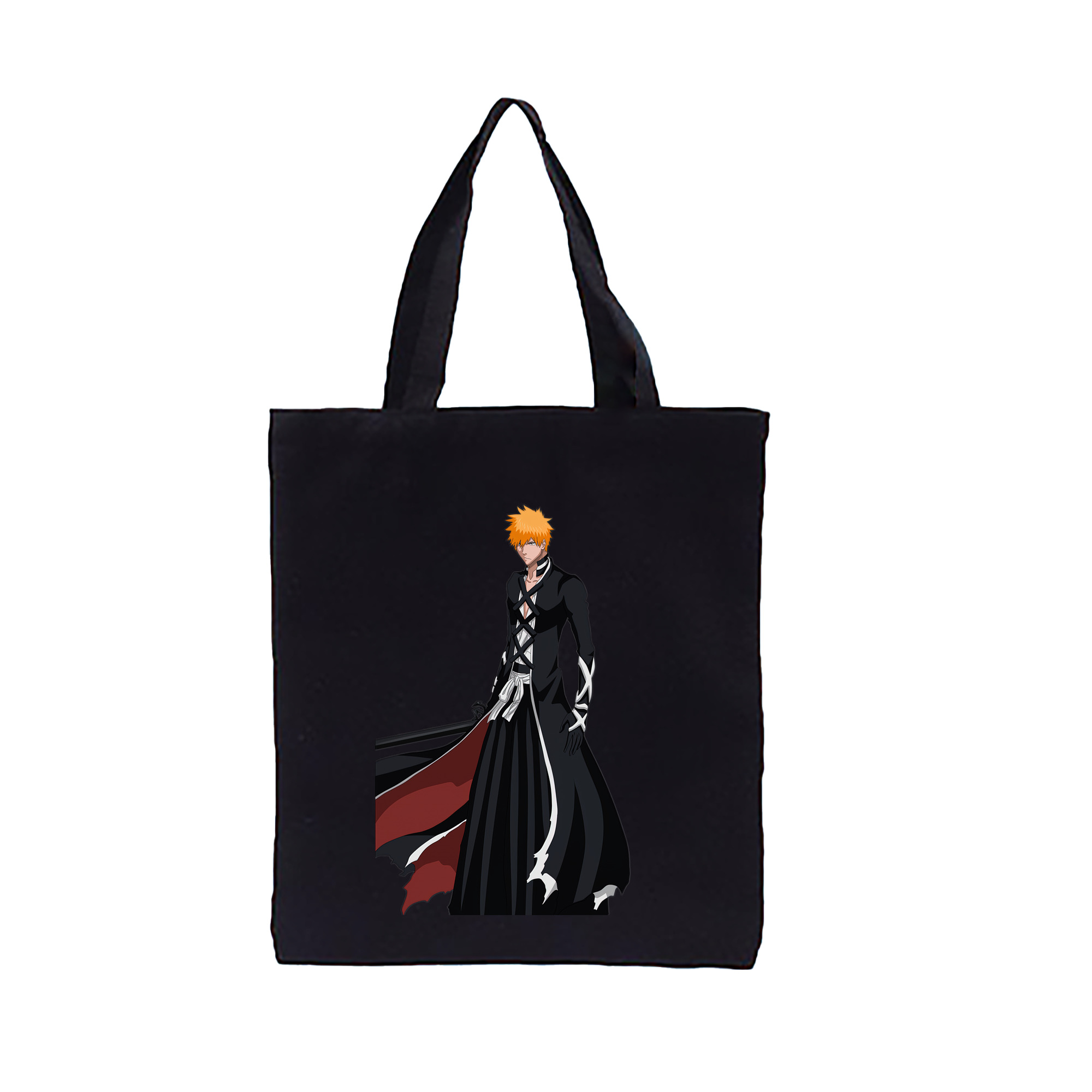 （画像用） ブリーチ 黒崎一護（くろさき いちご）BLEACH Kurosaki Ichigo 縦型キャンバス生地手提げバッグ　トートバッグ