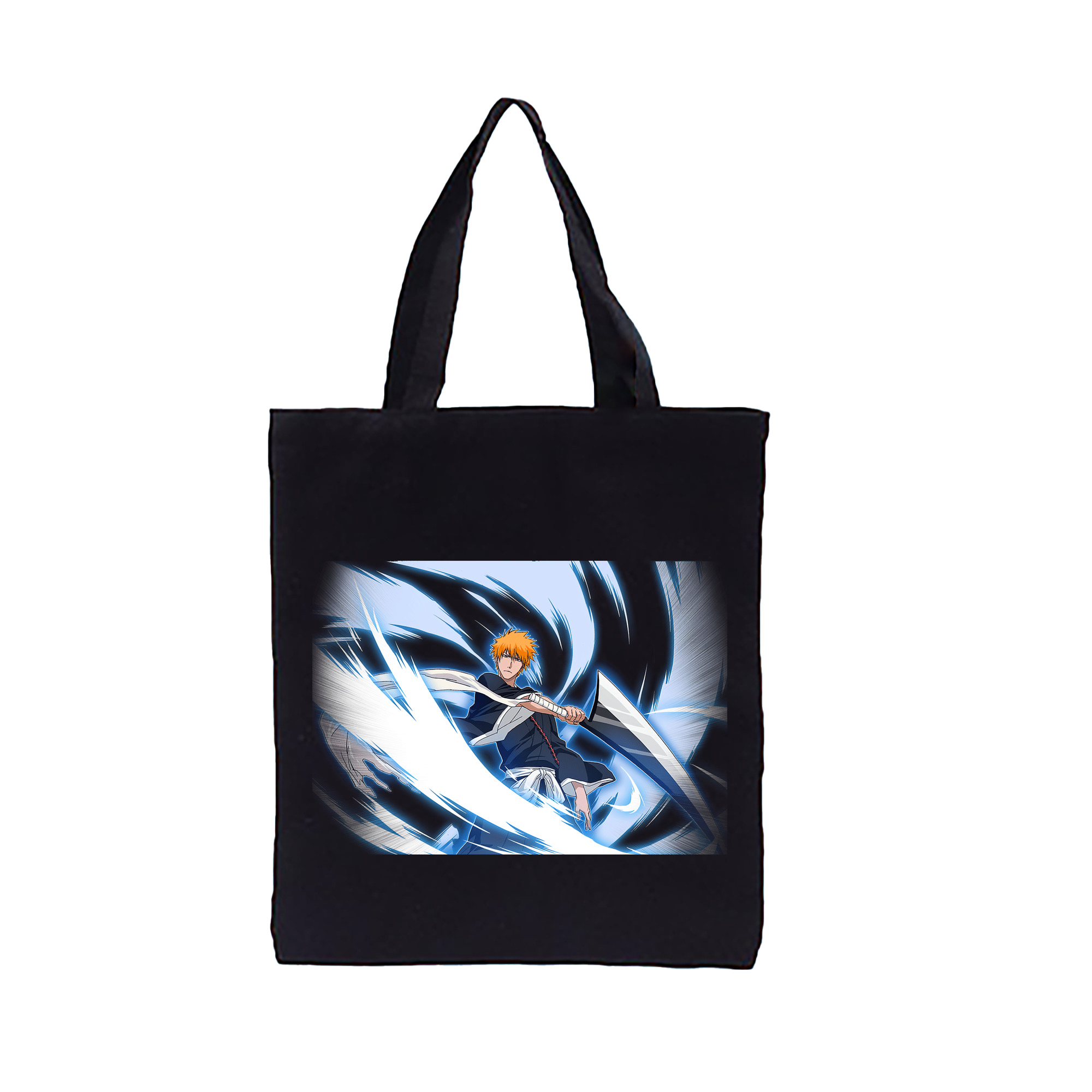 （画像用） ブリーチ 黒崎一護（くろさき いちご）BLEACH Kurosaki Ichigo 縦型キャンバス生地手提げバッグ　トートバッグ